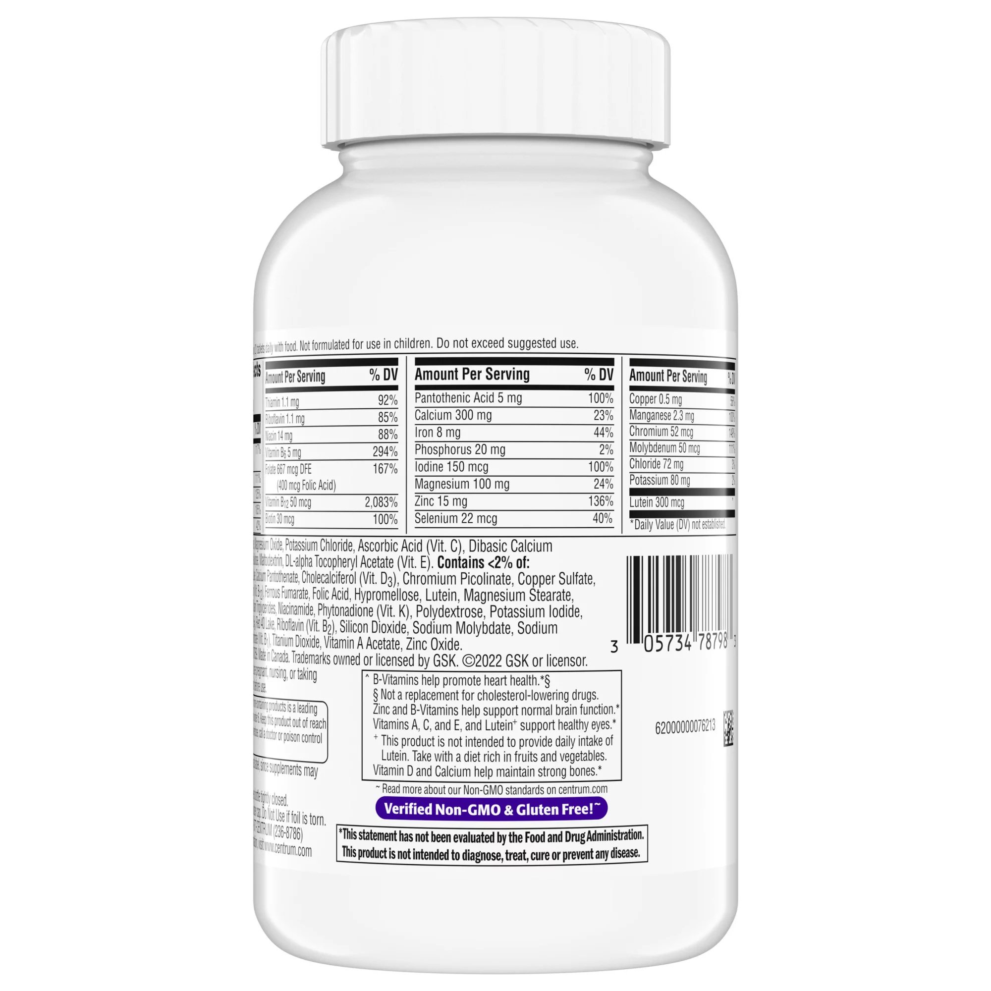 Glaxo Consumer Products 30573478199 - Centrum Minis Women 50+ Multivitamin/Multimineral Supplement Tablet - 1/Bottle