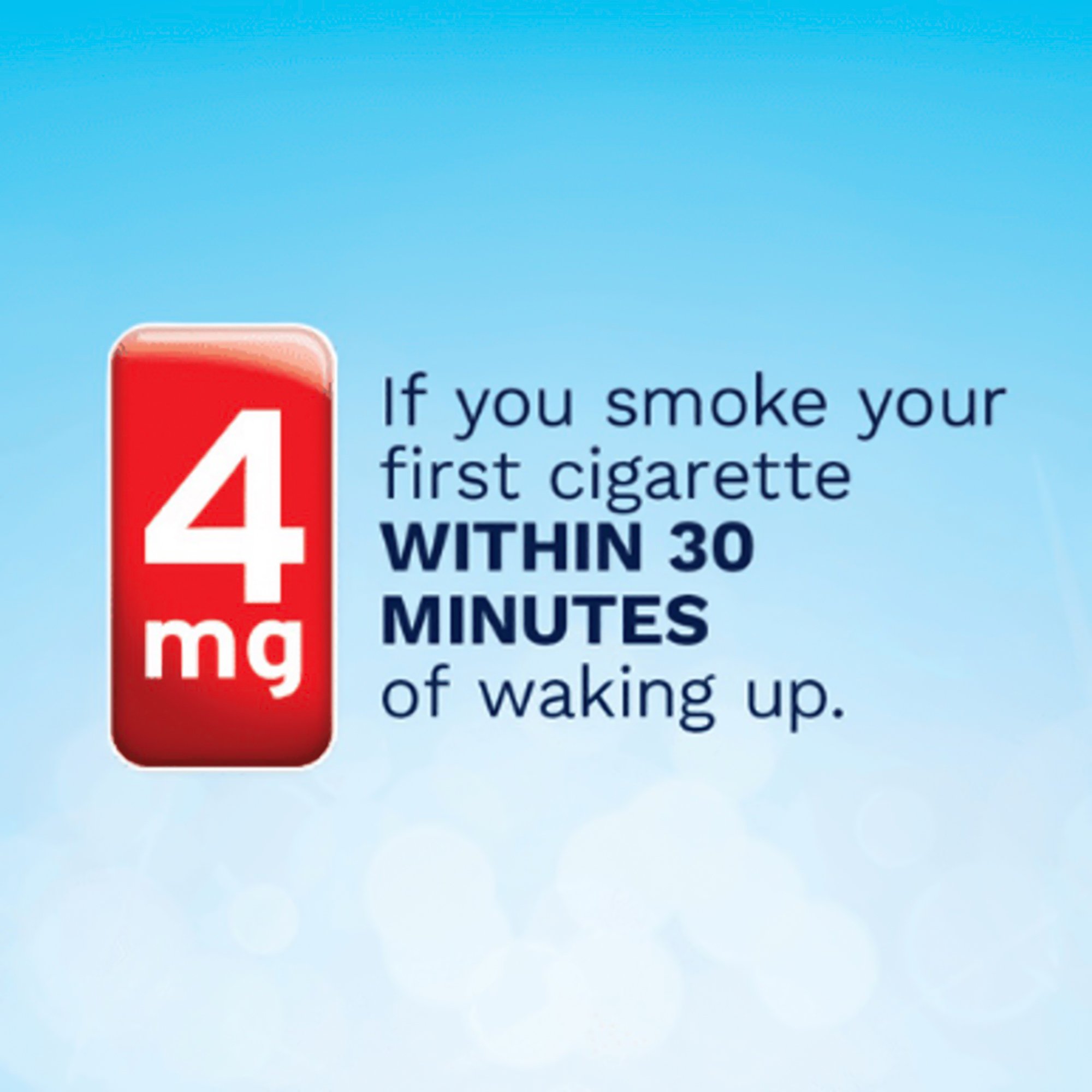 Glaxo Consumer Products 00135047508 - Nicorette Nicotine Polacrilex Gum 4 mg White Ice Mint - 20/Carton