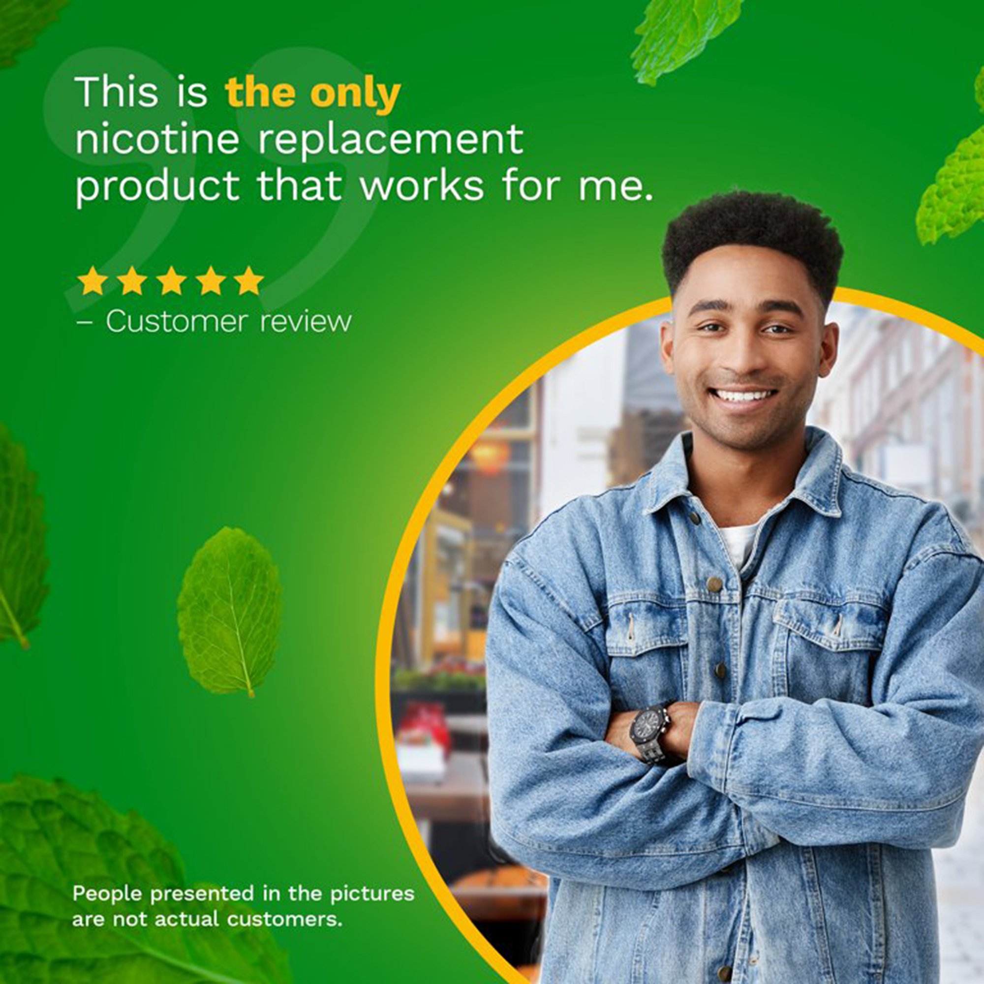 Glaxo Consumer Products 00135053302 - Nicorette Stop Smoking Aid Gum 4 mg Spearmint Burst with a Hint of Chamomile - 100/Carton