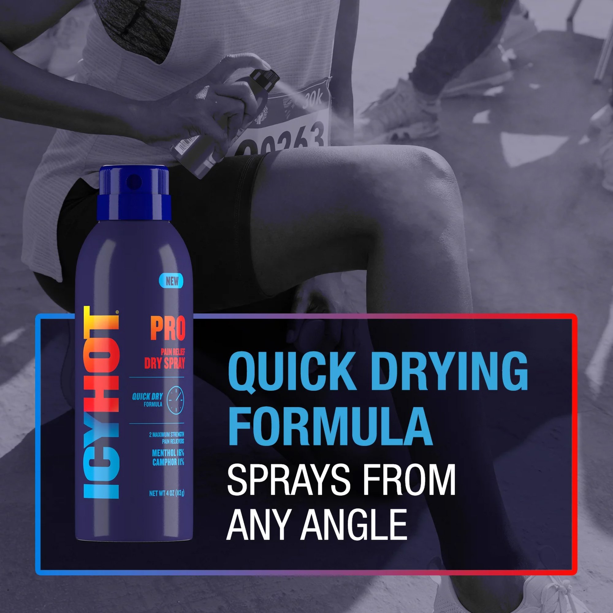 Sanofi 04116700804 - Icy Hot Pro Pain Relief Dry Spray - 1/Each