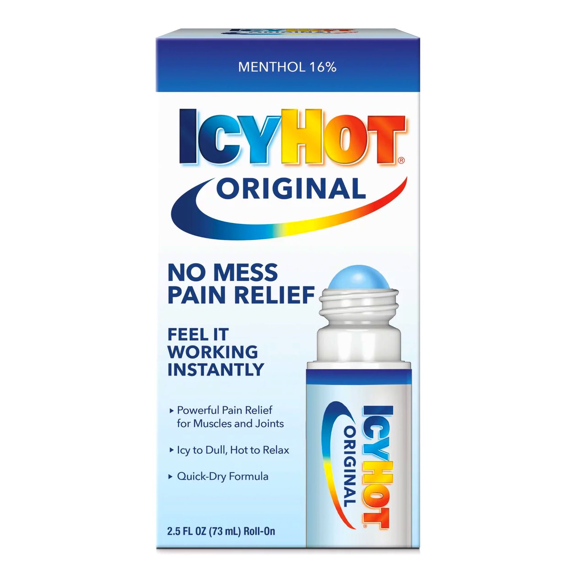 Sanofi - 04116700910 Icy Hot Original No Mess Applicator Pain Relief Roll-On