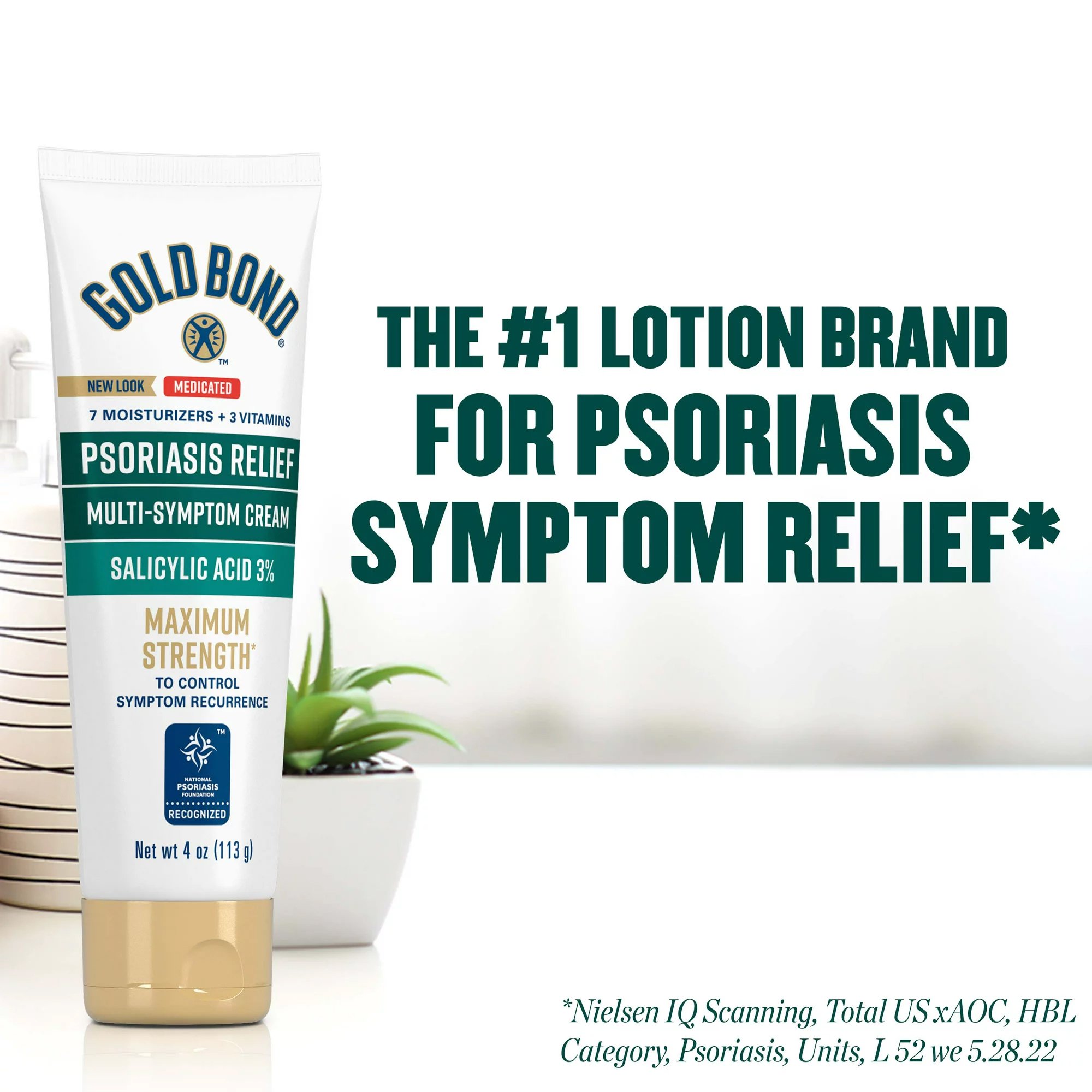 Sanofi 04116704125 - Gold Bond® Medicated Psoriasis Relief 3% Salicylic Acid Multi-Symptom Cream - 1/Each