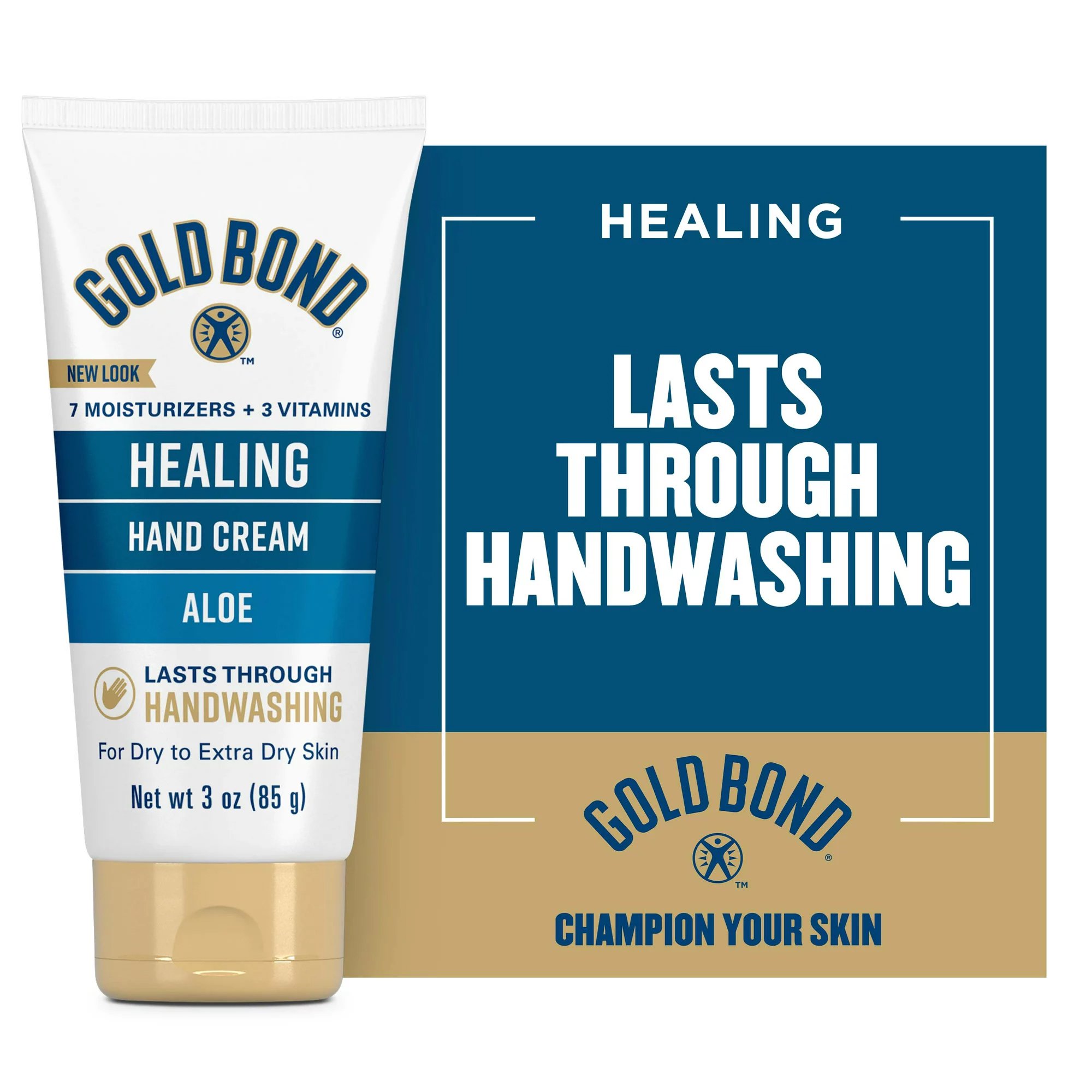 Sanofi 04116705510 - Gold Bond® Healing Hand Cream with Aloe for Dry to Extra Dry Skin, 3-ounce Tube - 1/Each