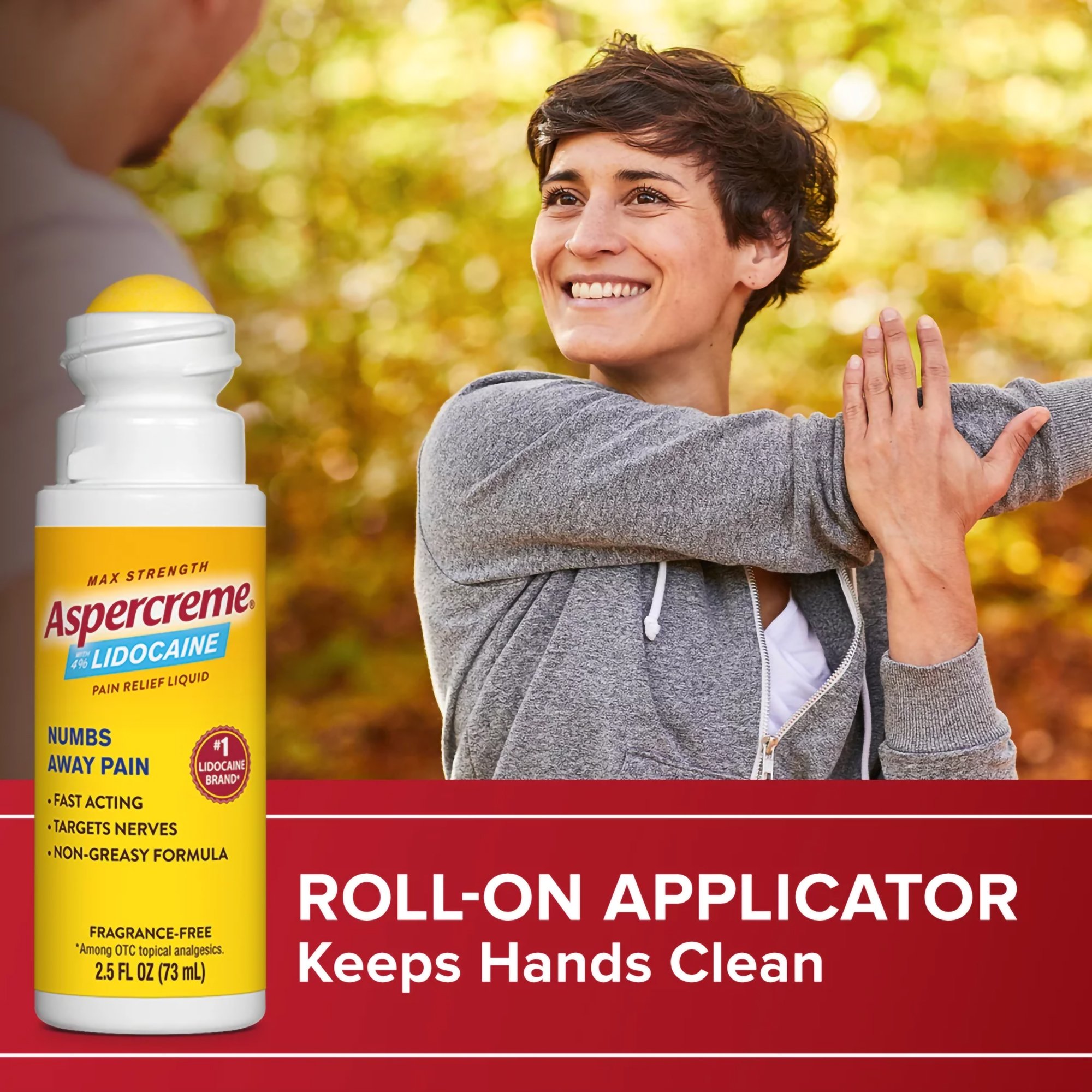 Sanofi 04116705810 - Aspercreme with 4% Lidocaine Pain Relief Liquid, Fragrance-Free - 1/Each