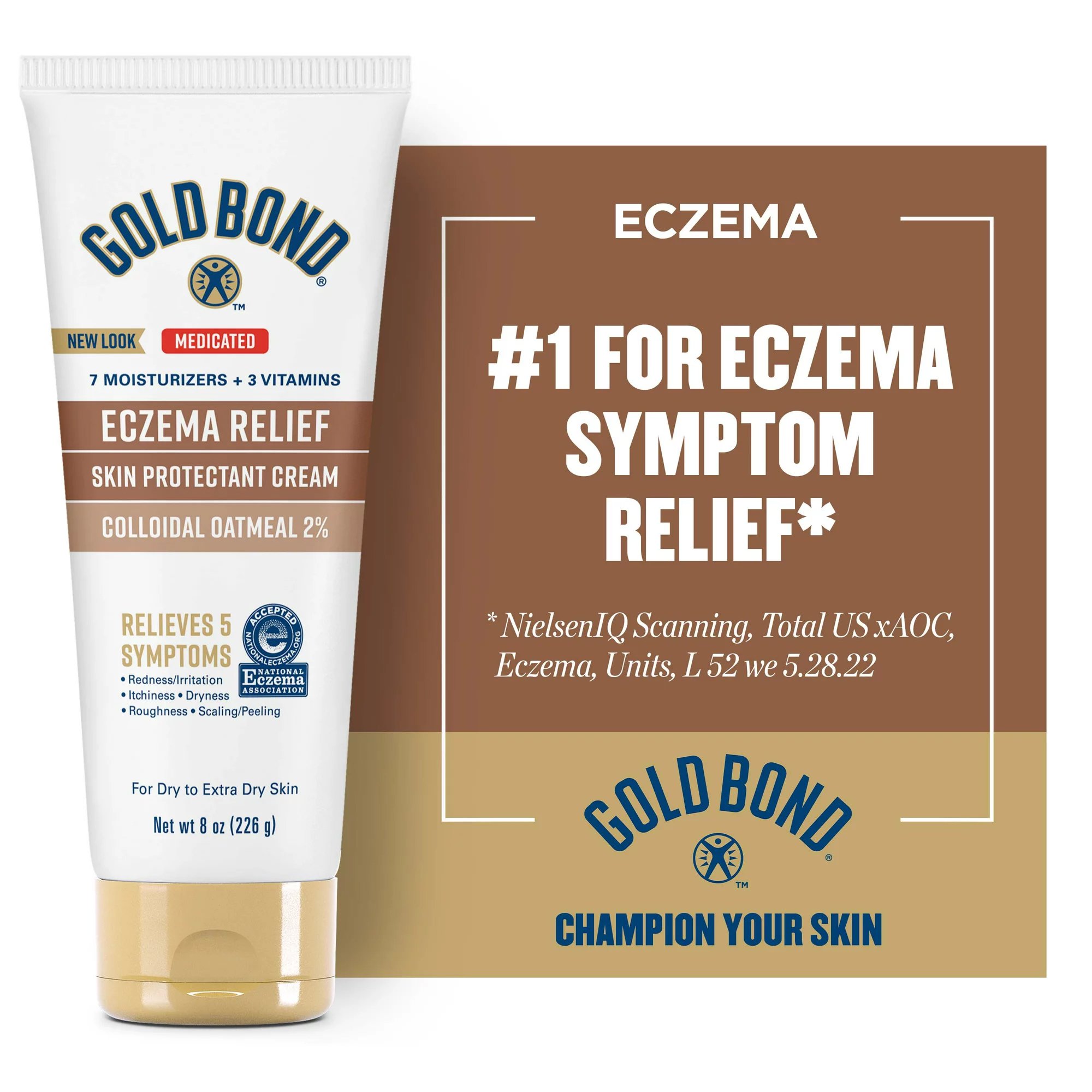 Sanofi 04116706621 - Gold Bond® Medicated Eczema Relief 2% Colloidal Oatmeal Skin Protectant Cream - 1/Each