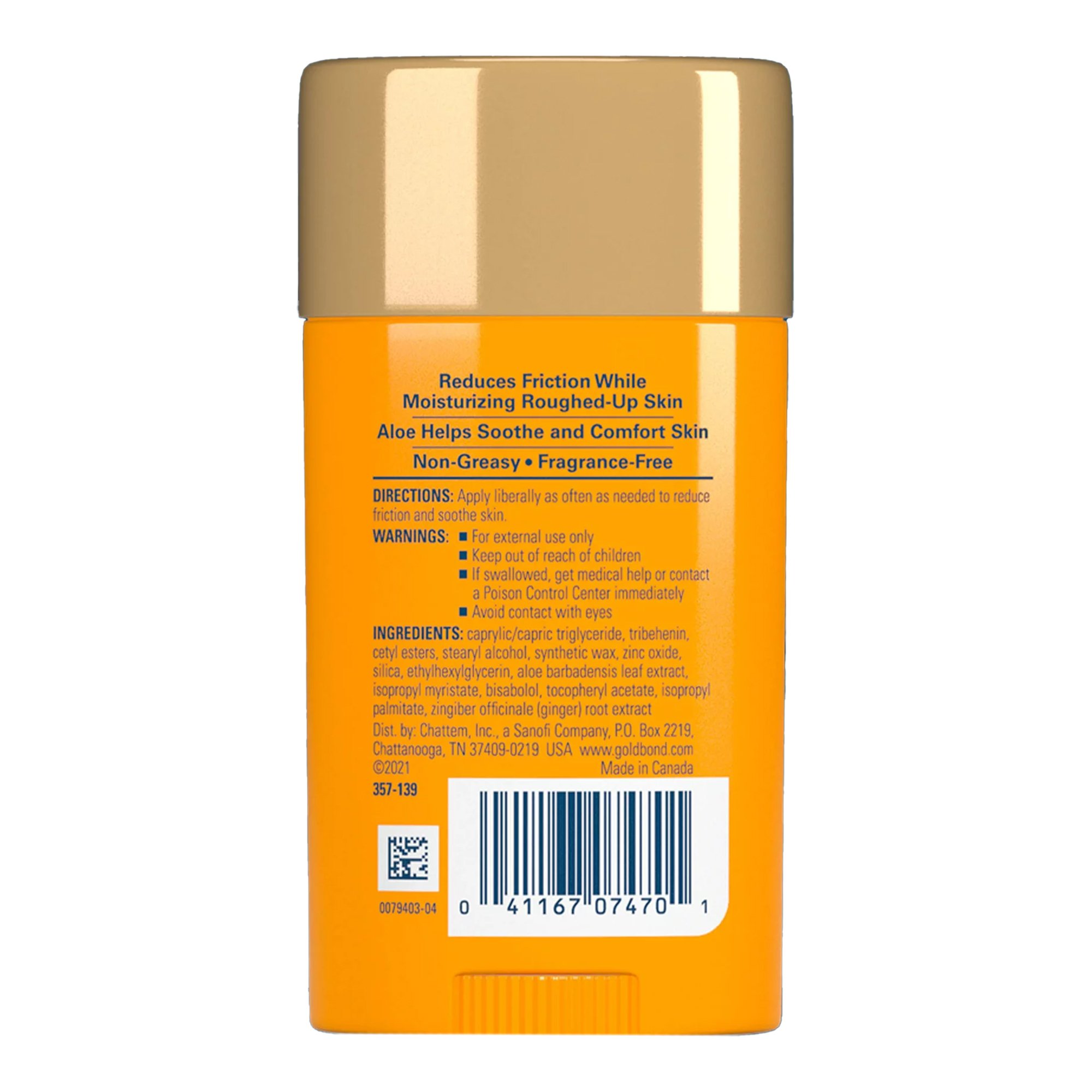 Sanofi 04116707470 - Gold Bond® Friction Defense Stick with Aloe, Comforts & Moisturizes Rough Skin - 1/Each