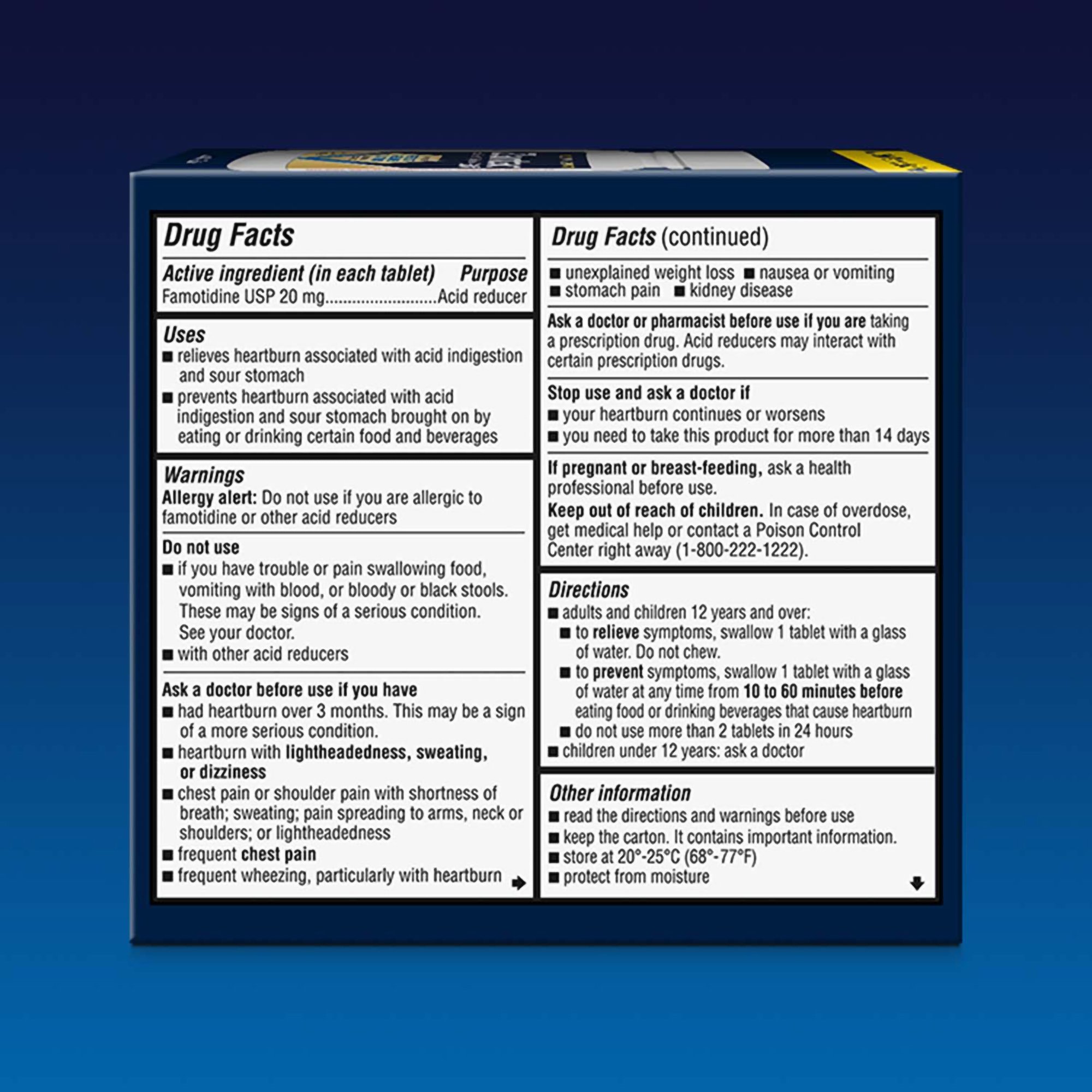Sanofi 68142103614 - Zantac 360°™ Acid Reducer Maximum Strength Tablets - 1/Bottle