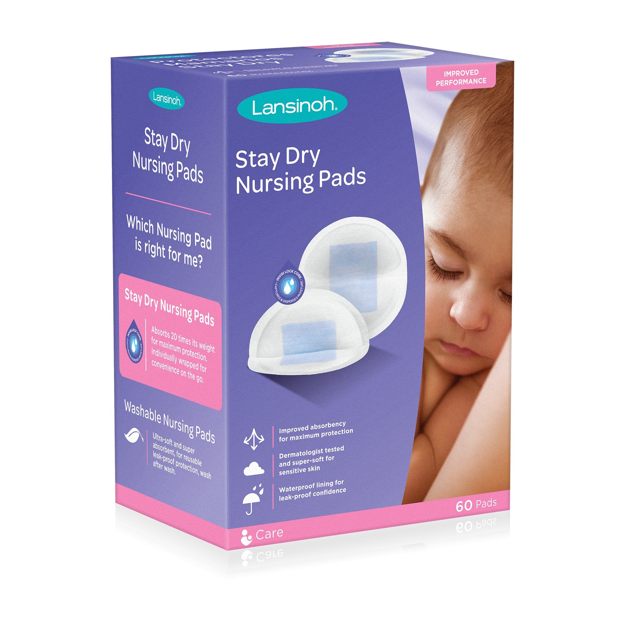 Emerson Healthcare 20265 - Lansinoh® Stay Dry Nursing Pads - 60/Box, 720/Case