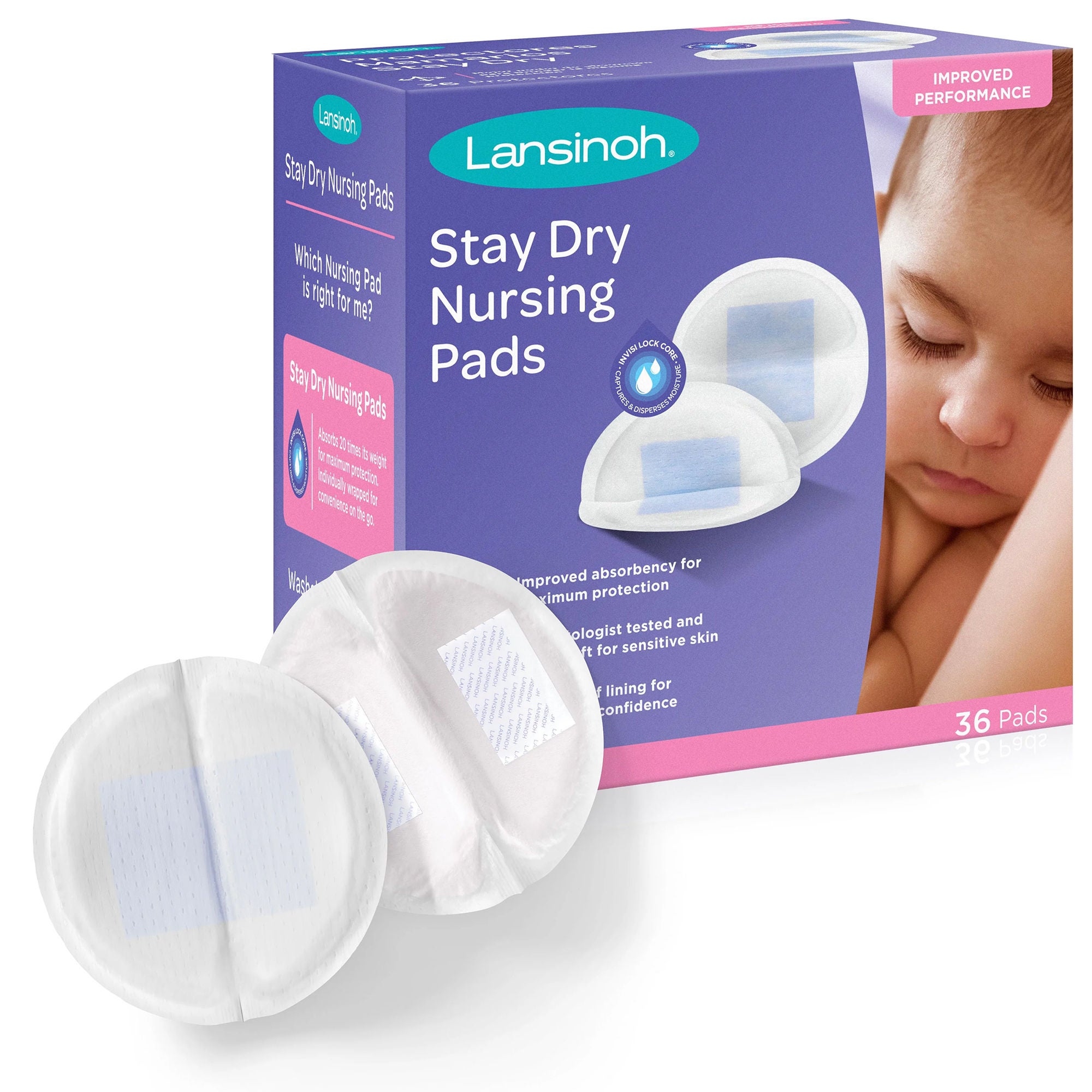 Emerson Healthcare - 20236 Nursing Pad Lansinoh® Stay Dry One Size Fits Most 3 Layer Fabric Disposable