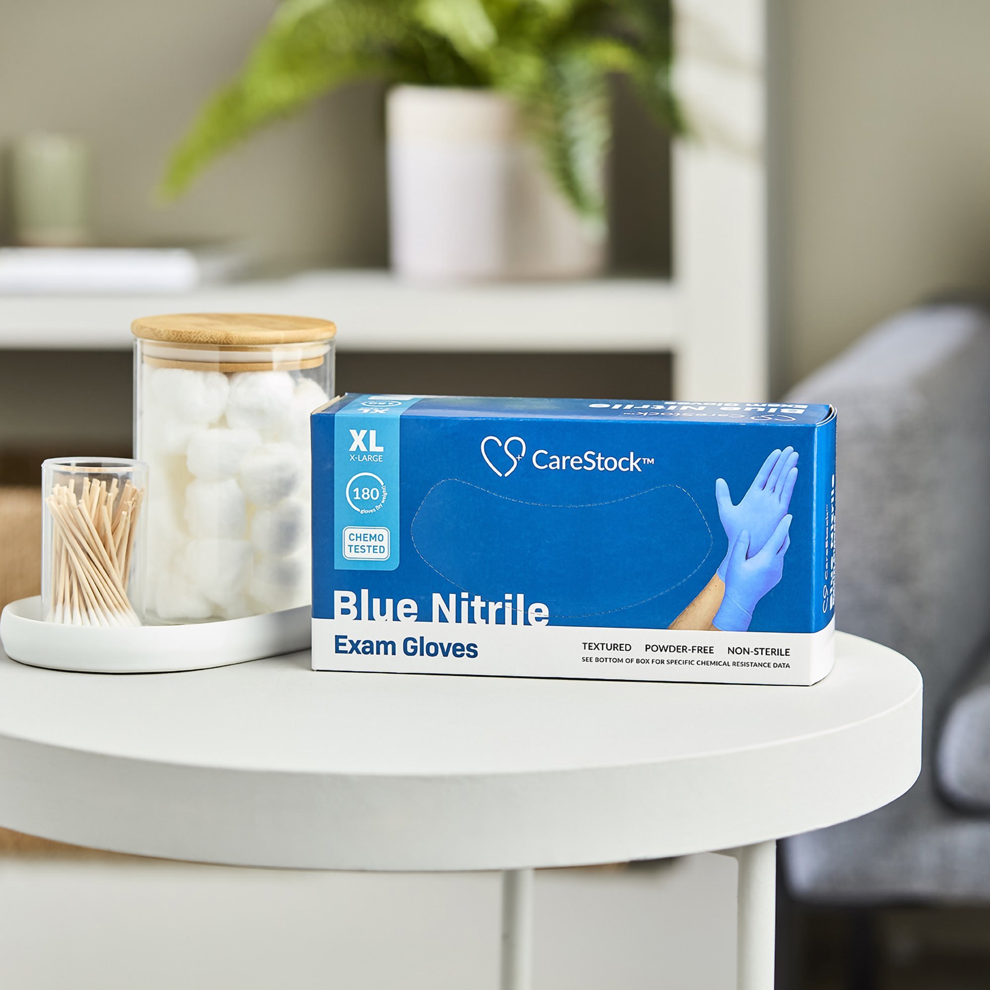 CareStock CS2718 - CareStock™ Nitrile Exam Glove, Extra Large, Blue - 180/Box, 1800/Case