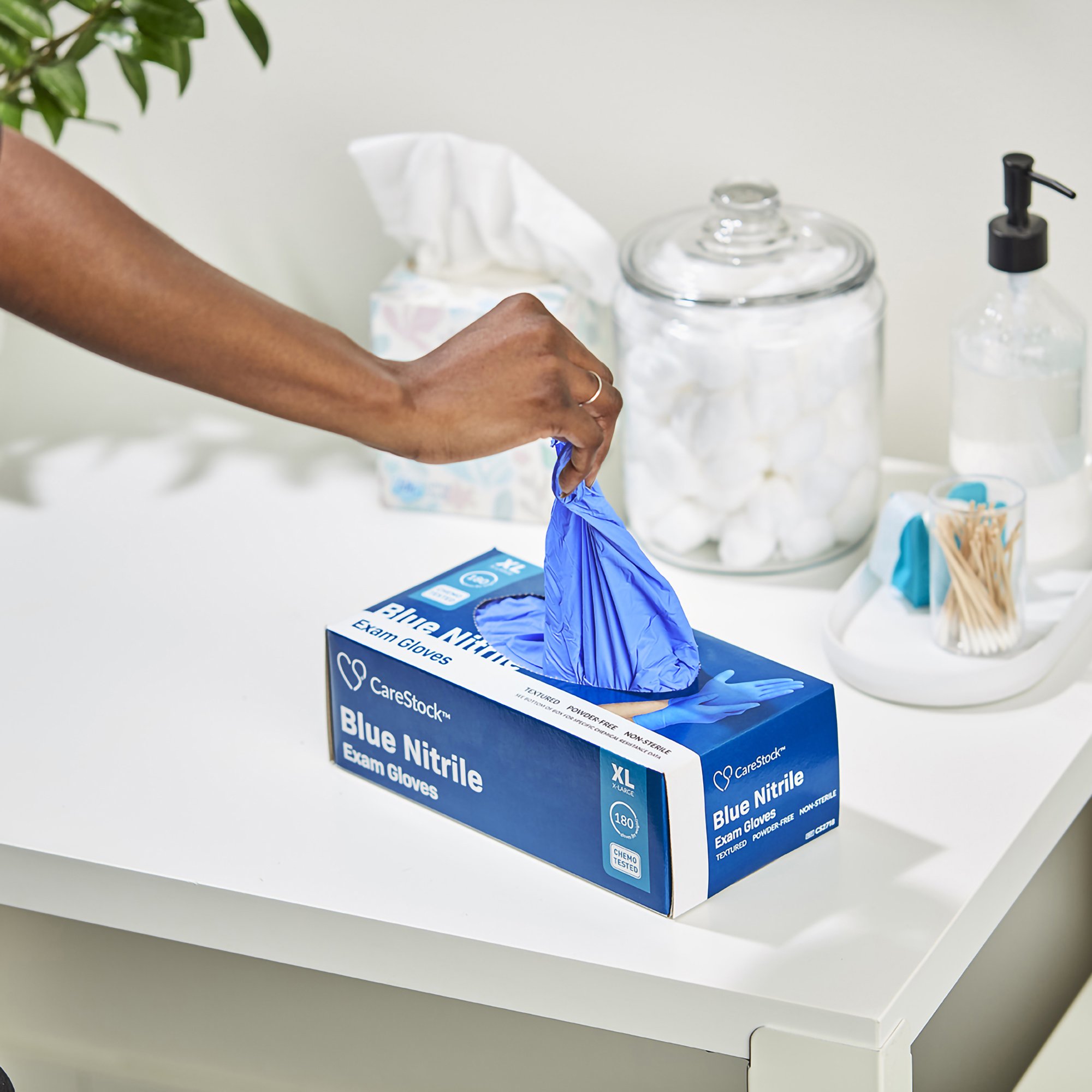 CareStock CS2718 - CareStock™ Nitrile Exam Glove, Extra Large, Blue - 180/Box, 1800/Case