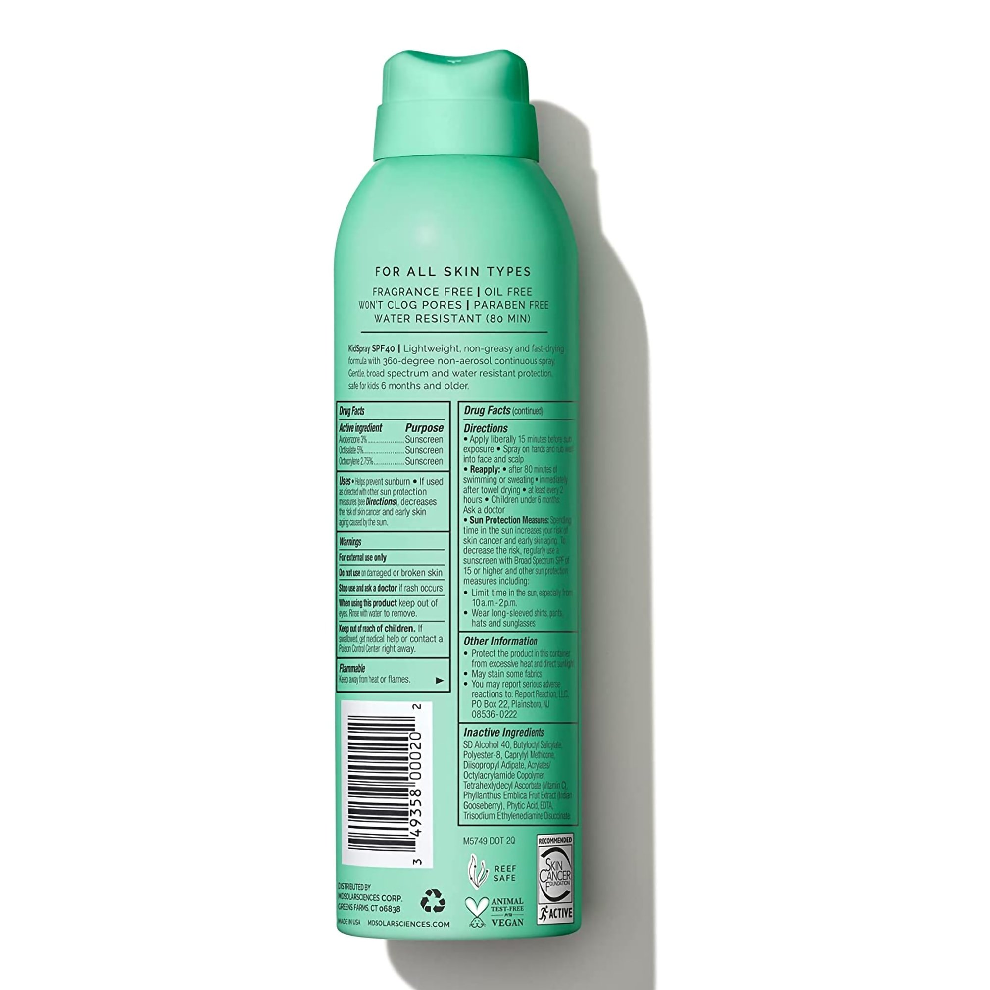 MDSolarSciences 171001 - MDSolarSciences® KidSpray SPF 40 - 1/Each, 6/Pack, 24/Case