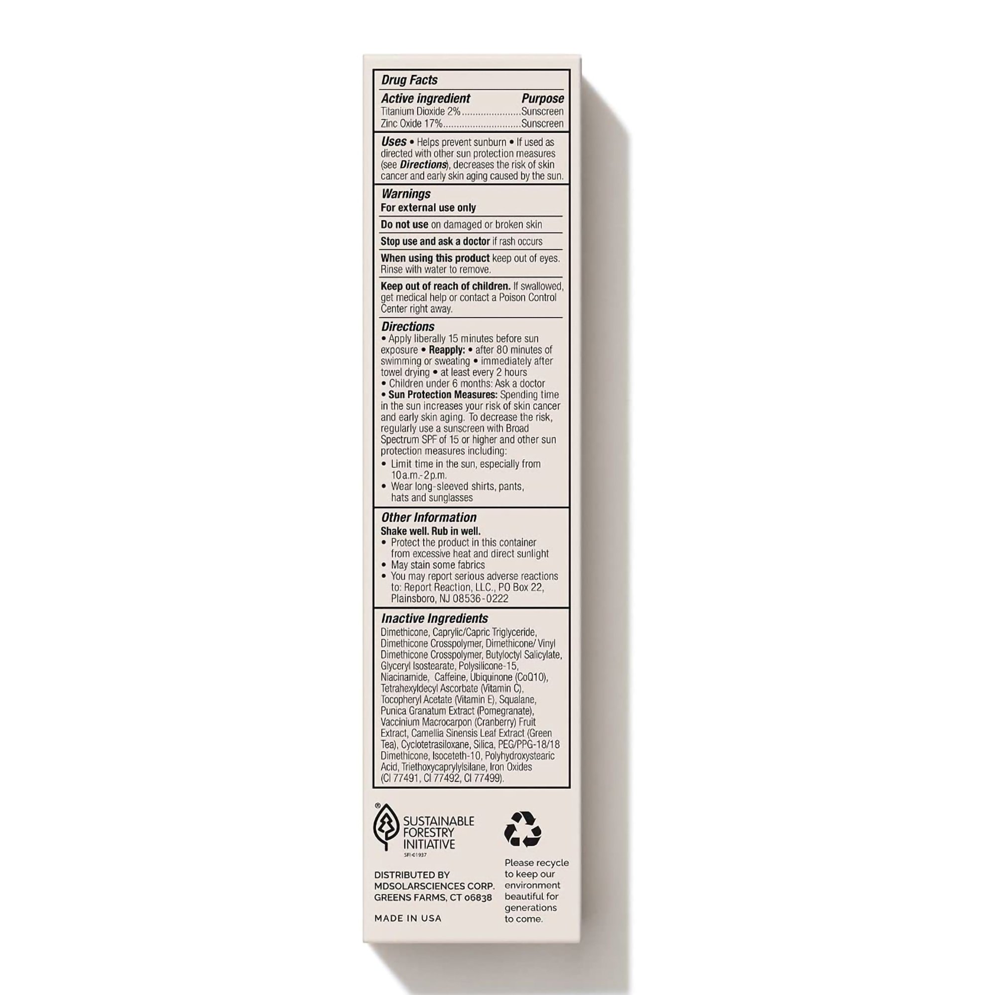 MDSolarSciences 147003 - MDSolarsciences™ MD Mineral BB Crème SPF 50, Light - 1/Each, 3/Pack, 24/Case