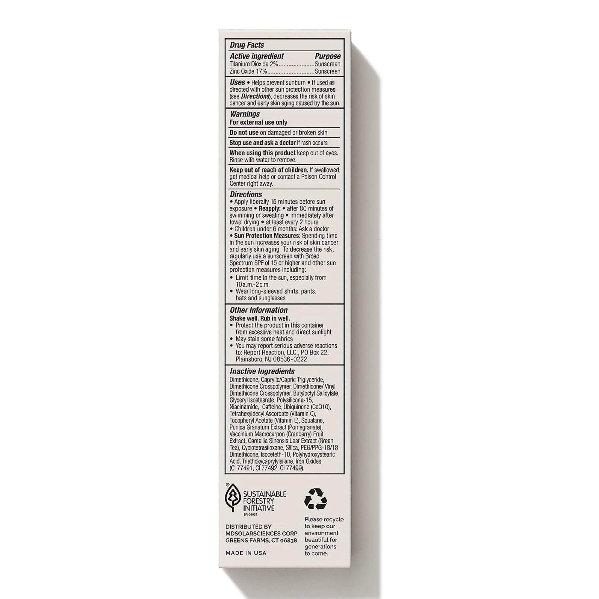 MDSolarSciences 149003 - MDSolarsciences™ MD Mineral BB Crème SPF 50, Dark - 1/Each, 3/Pack, 24/Case