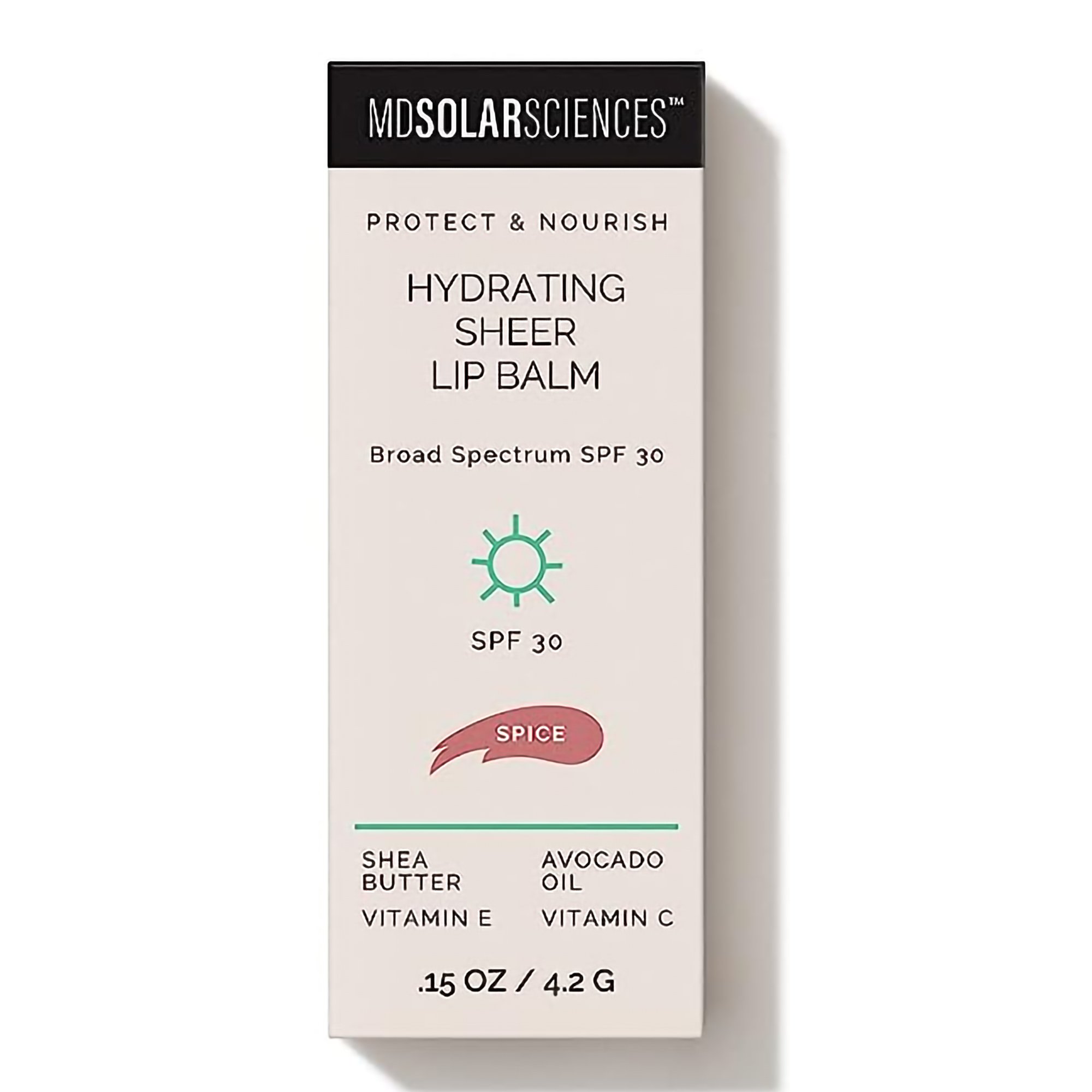 MDSolarSciences 175001 - MDSolarSciences® Hydrating Sheer Lip Balm, Spice - 1/Each, 6/Pack, 48/Case