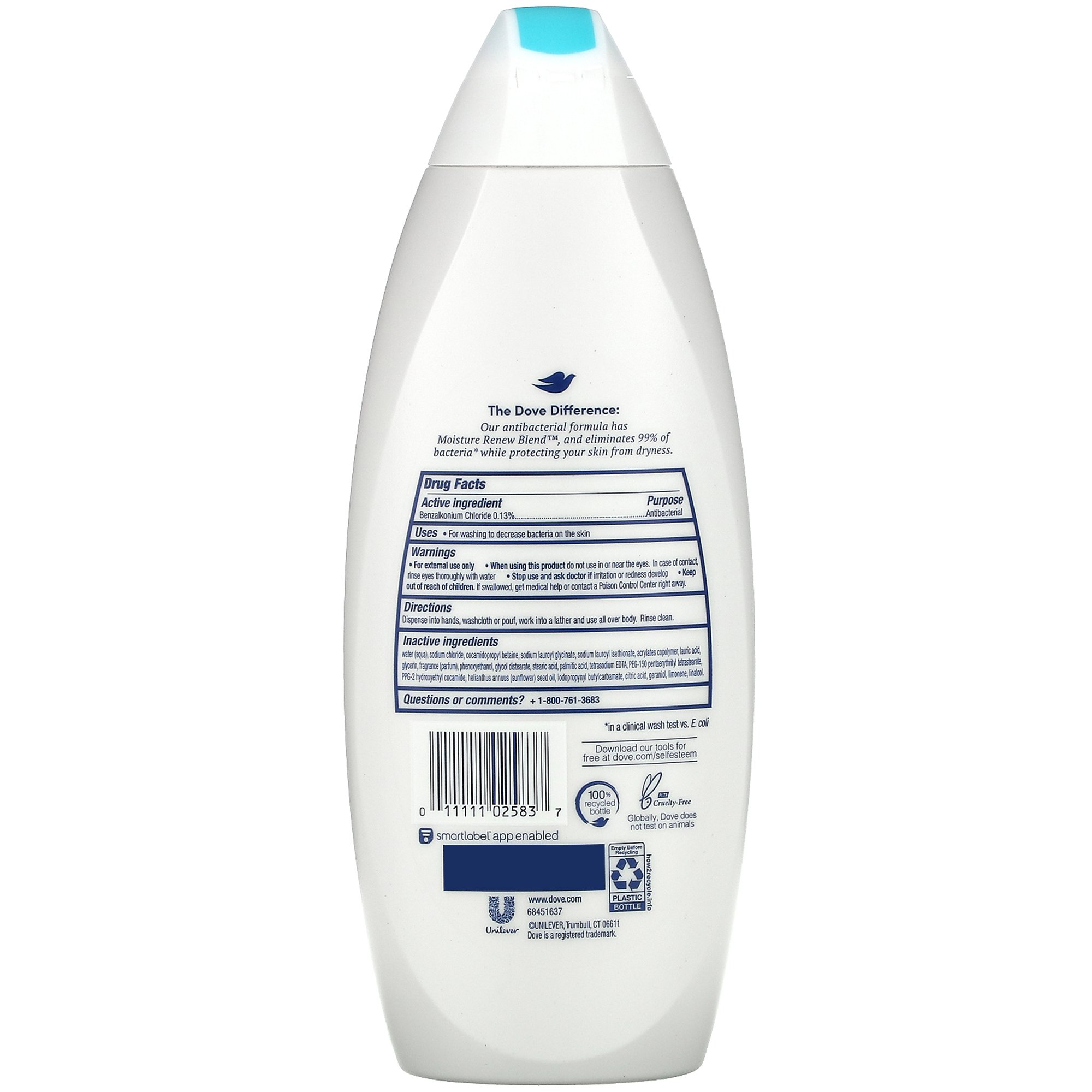 Dove Care and Protect Antibacterial Body Wash 01111102583 by Dot Foods