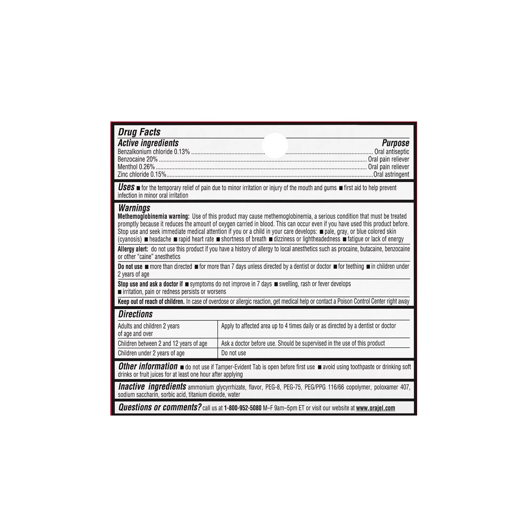 Church and Dwight 10310068233 - Orajel™ 4X Medicated Cream for Toothache & Gum, Maximum Strength for Severe Pain - 1/Each