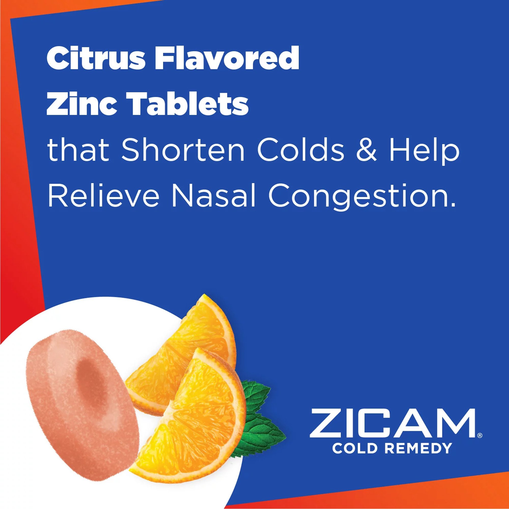 Church and Dwight 62750004410 - Zicam Cold Remedy RapidMelts Tablets Citrus - 1/Bottle