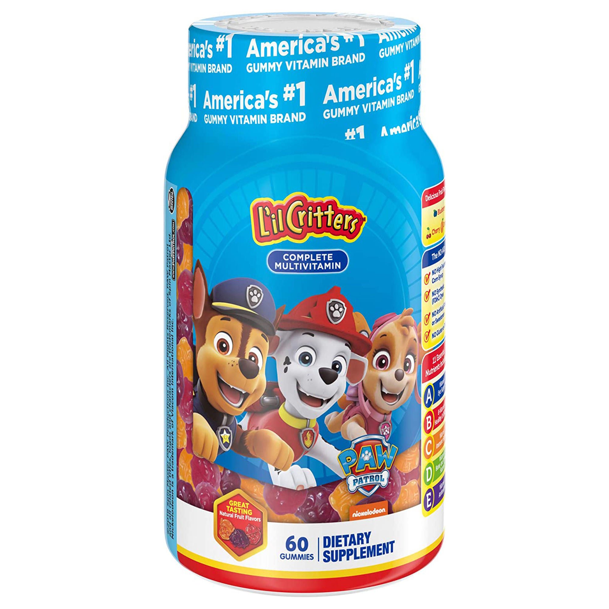 Church and Dwight - 02791700917 L'il Critters Paw Patrol Dietary Supplement Gummies