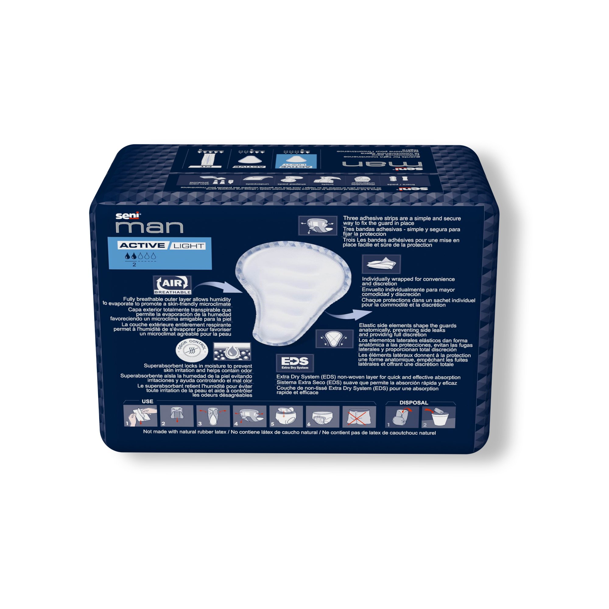 TZMO USA Inc S-AL15-US1 - Seni® Man Active Light Bladder Control Guards - 15/Pack, 90/Case