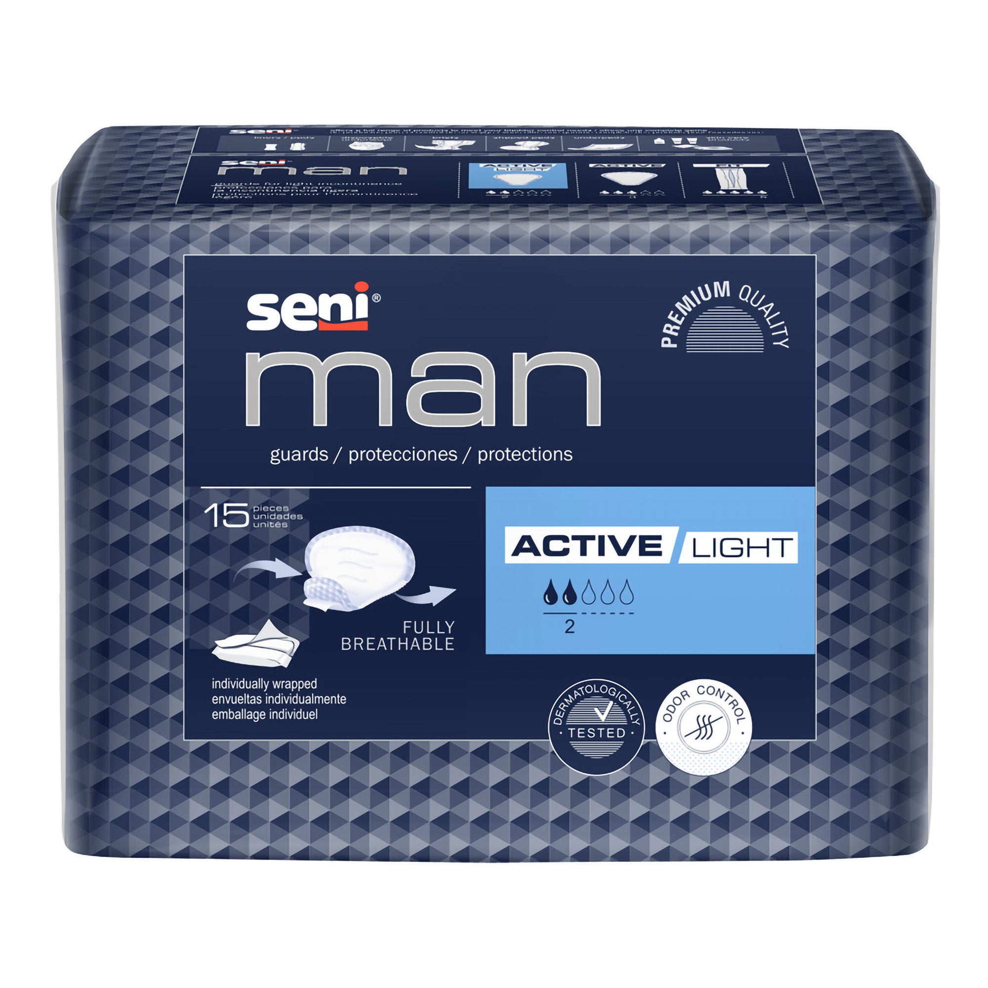 TZMO USA Inc - S-AL15-US1 Seni® Man Active Light Bladder Control Guards
