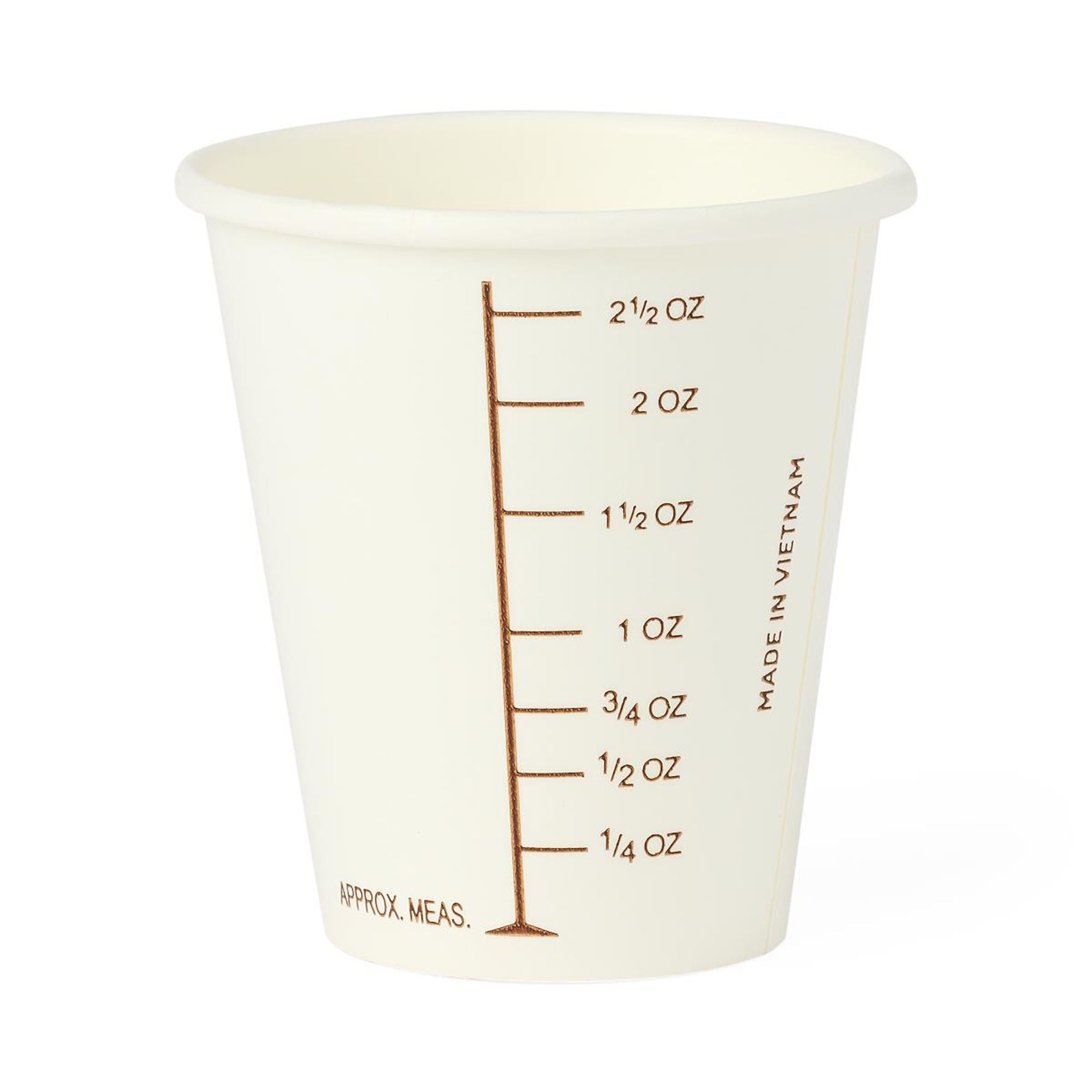 Medline - NON05003BAR Barium Cup 3 oz. Paper White Disposable