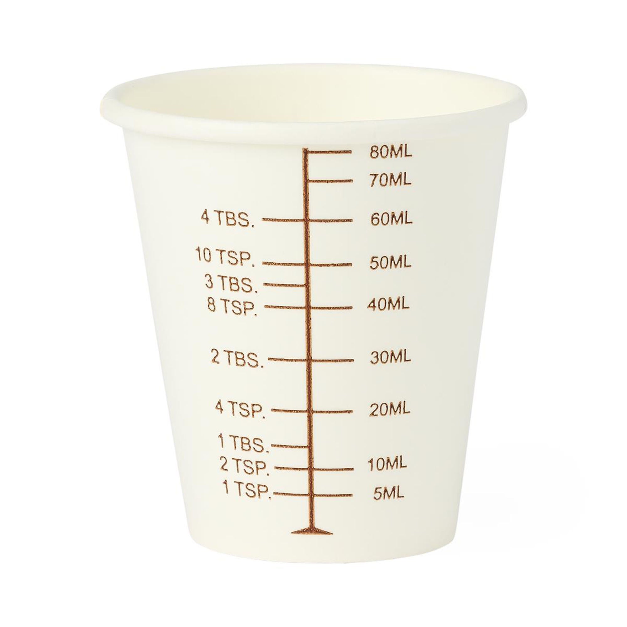 Medline - NON05003BAR Barium Cup 3 oz. Paper White Disposable