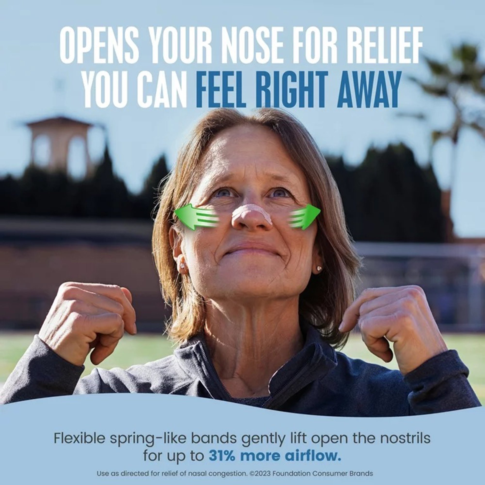 Foundation Consumer Healthcare LLC 81007180002 - Breathe Right Nasal Strips, Extra Strength - 26/Box