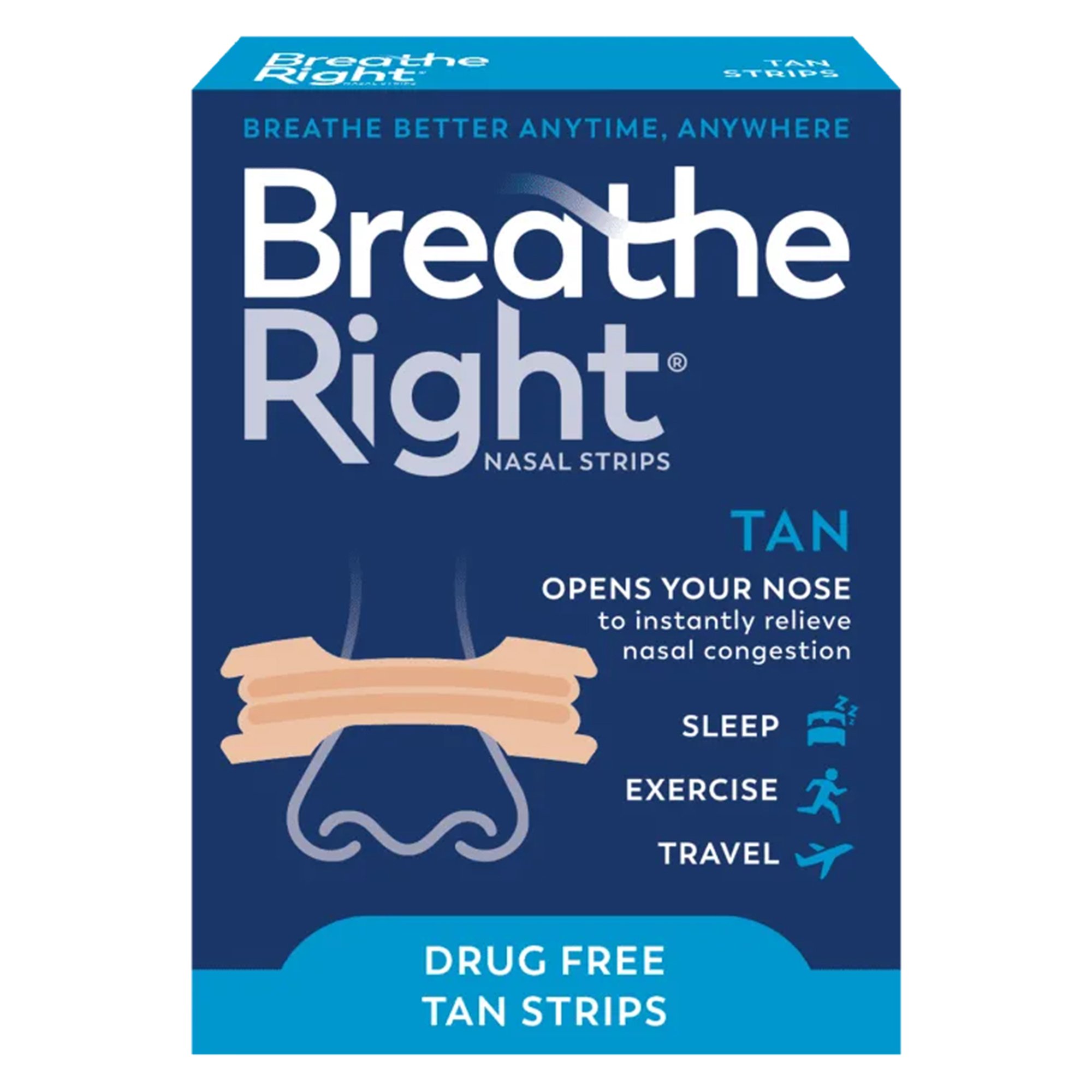 Foundation Consumer Healthcare LLC 81007180002 - Breathe Right Nasal Strips, Extra Strength - 26/Box