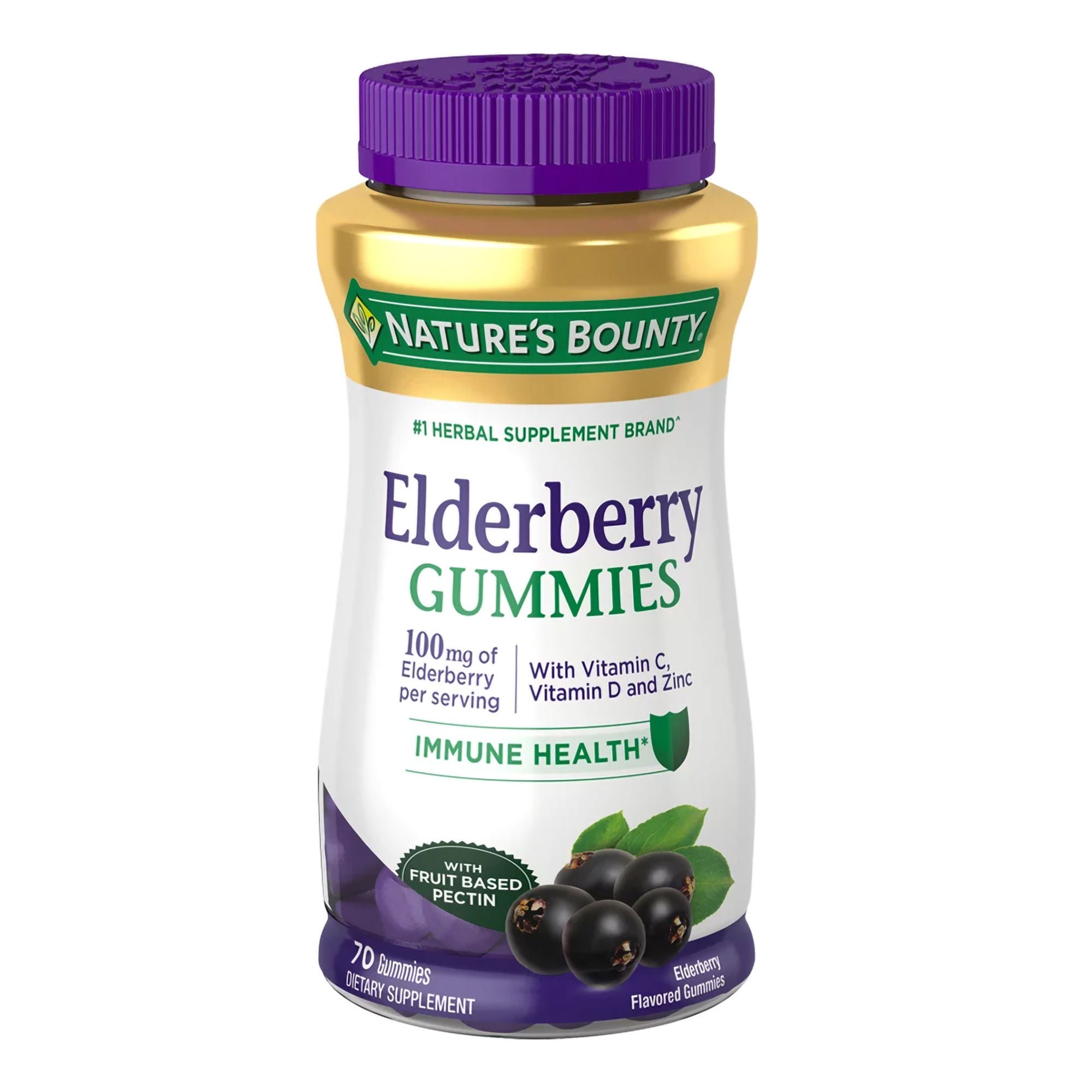 US Nutrition - 07431200561 Nature's Bounty Elderberry Gummies