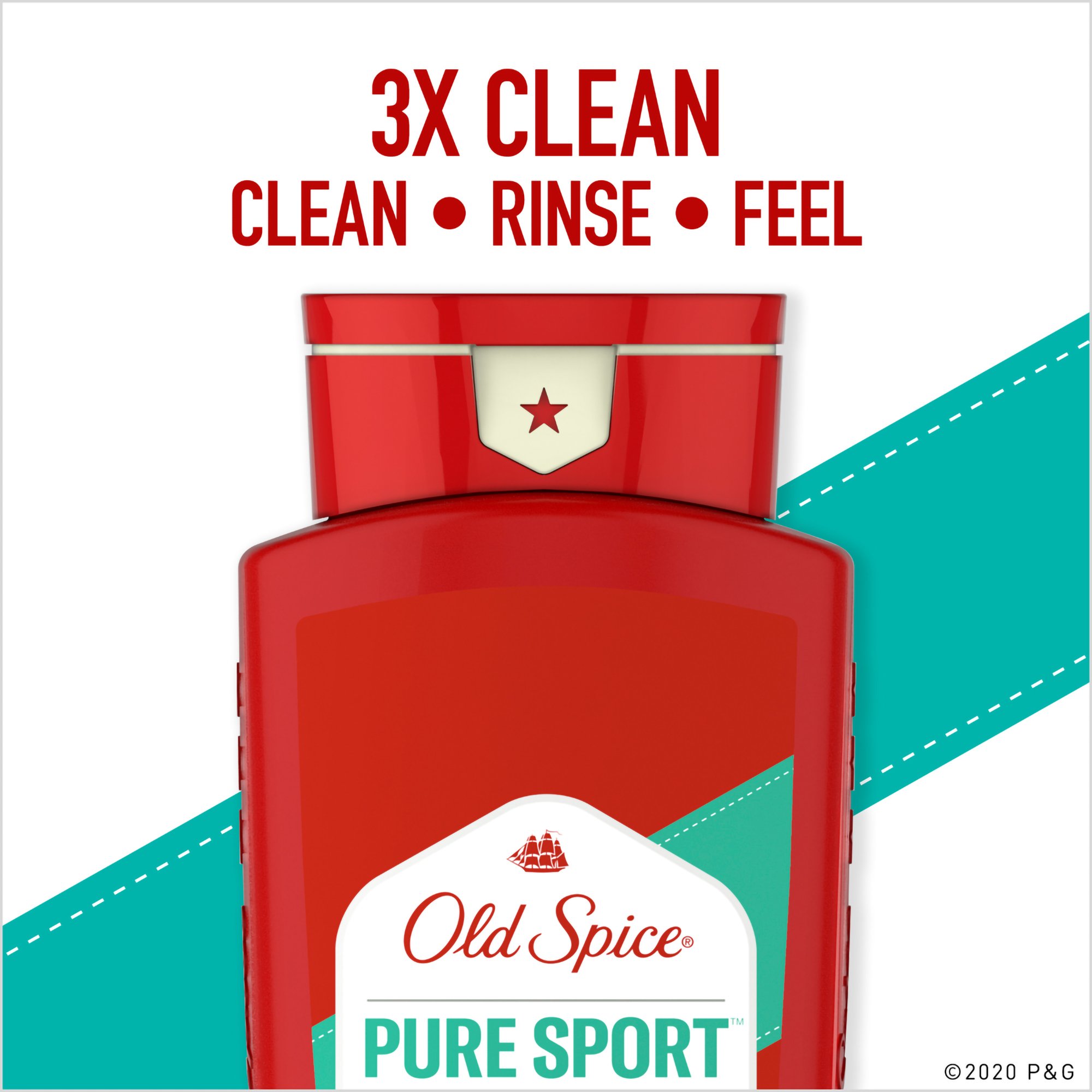 Procter & Gamble 03700039316 - Old Spice® High Endurance® Body Wash Pure Sport™ - 1/Each
