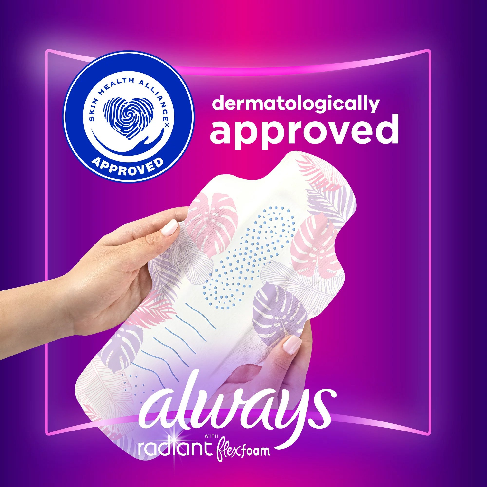 Procter & Gamble 03700081811 - Always® Radiant Overnight Pads, Size 4 - 10/Box