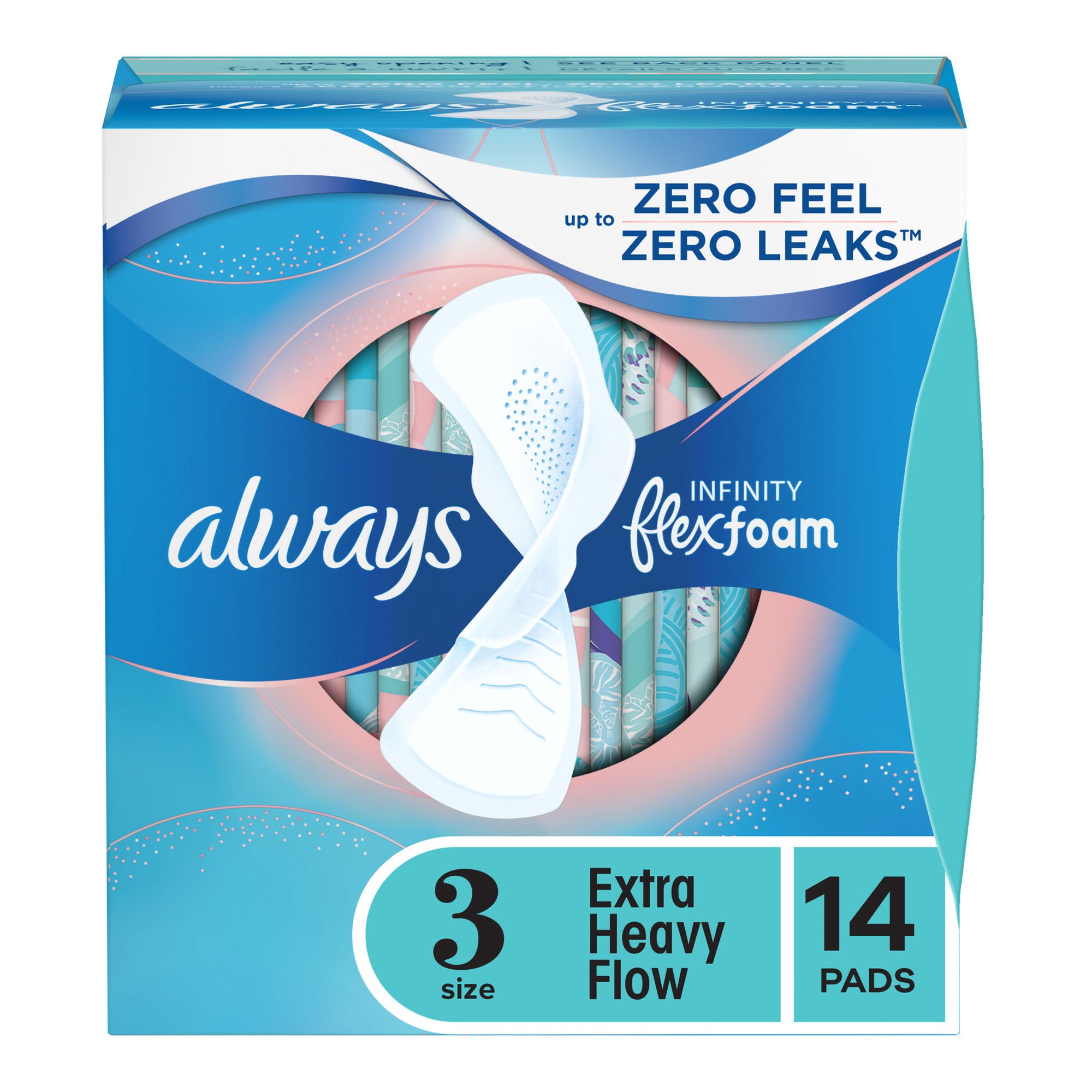 Procter & Gamble - 03700089909 Always® Infinity Extra Heavy Flow Pads with Wings