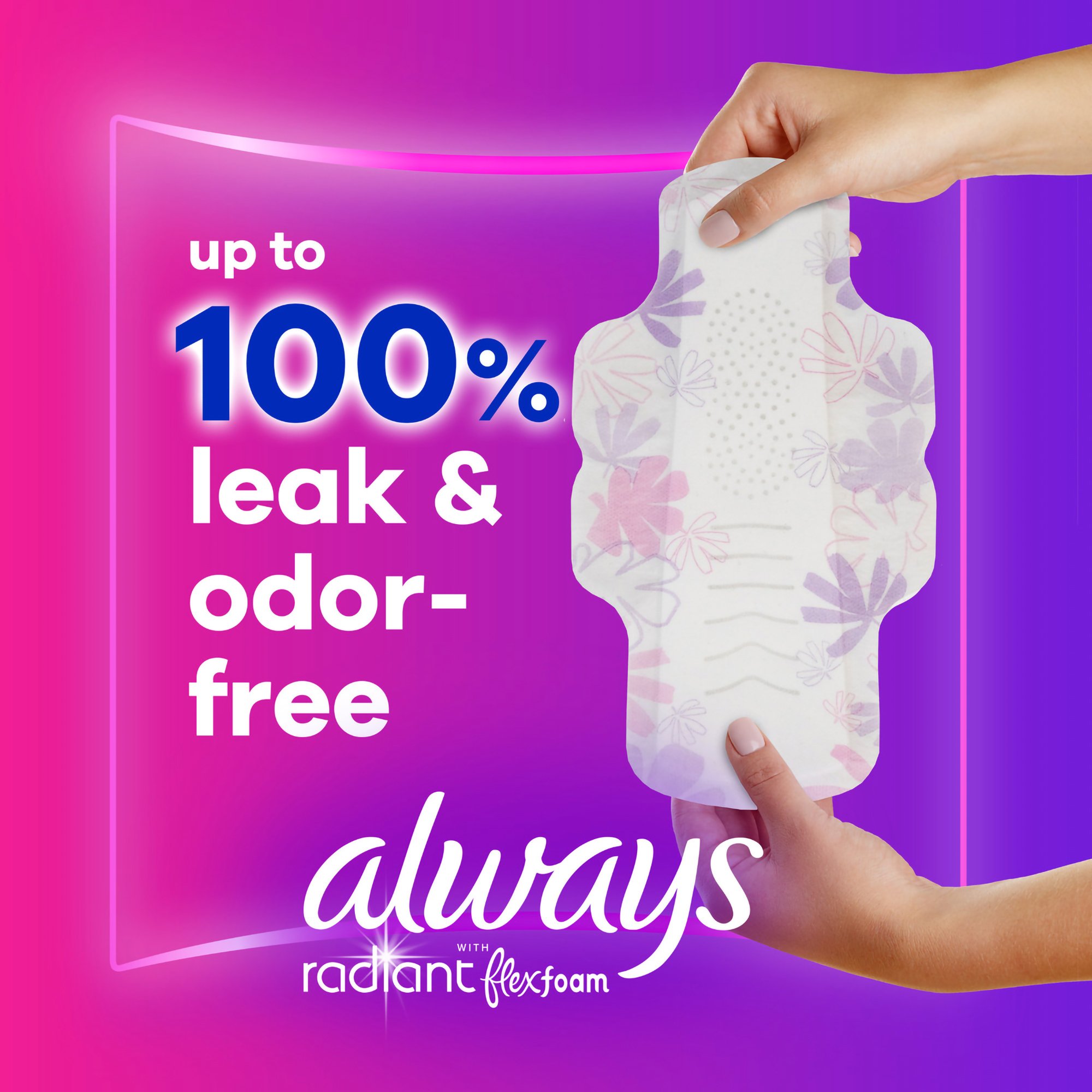 Procter & Gamble 03700095334 - Always® Radiant Regular Pads, Size 1 - 15/Box