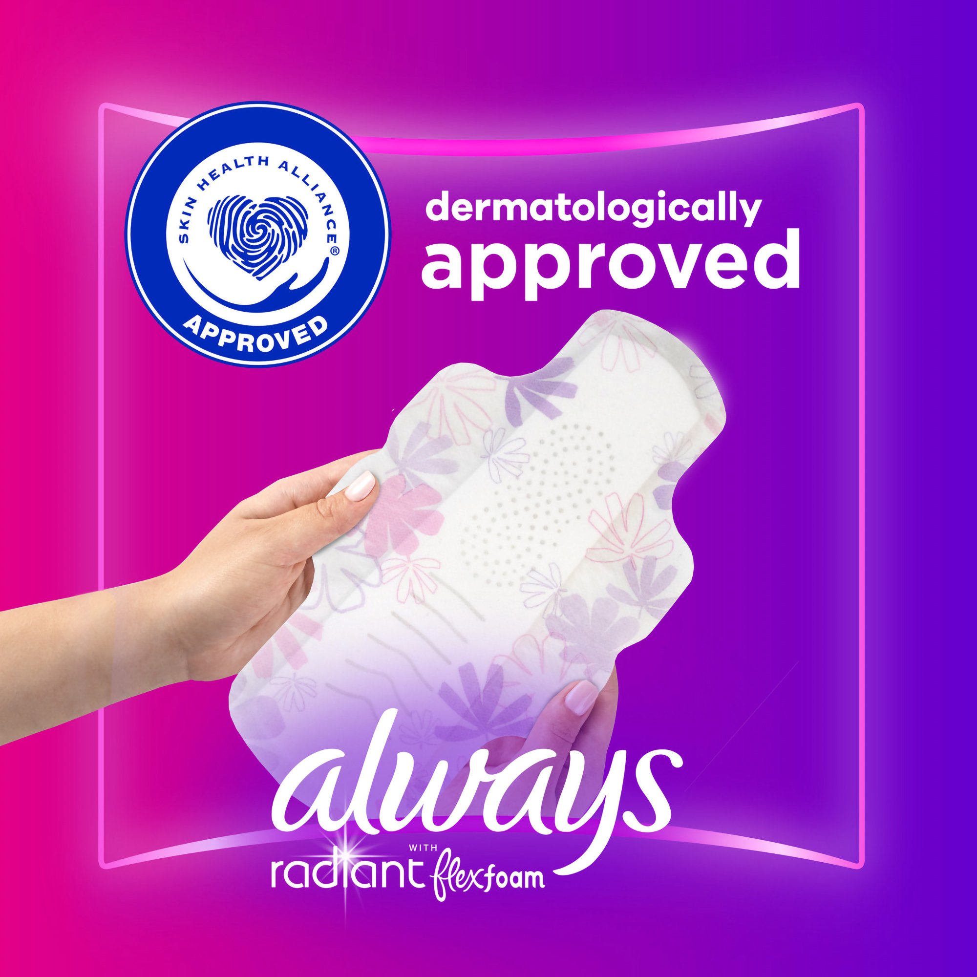 Procter & Gamble 03700095334 - Always® Radiant Regular Pads, Size 1 - 15/Box