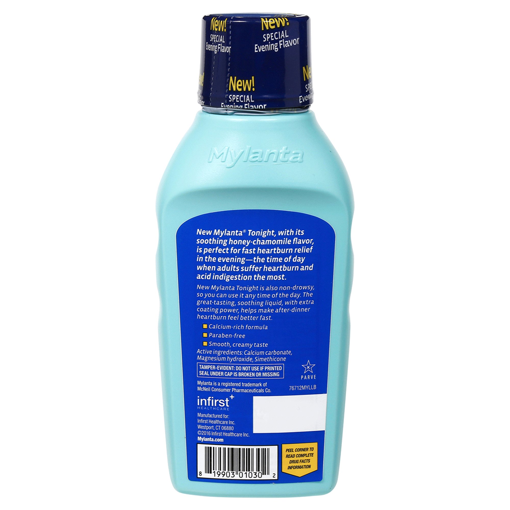 Infirst Healthcare Inc 62372051012 - Mylanta Tonight Liquid Soothing Honey Chamomile Flavor, 12-ounce bottle - 1/Each