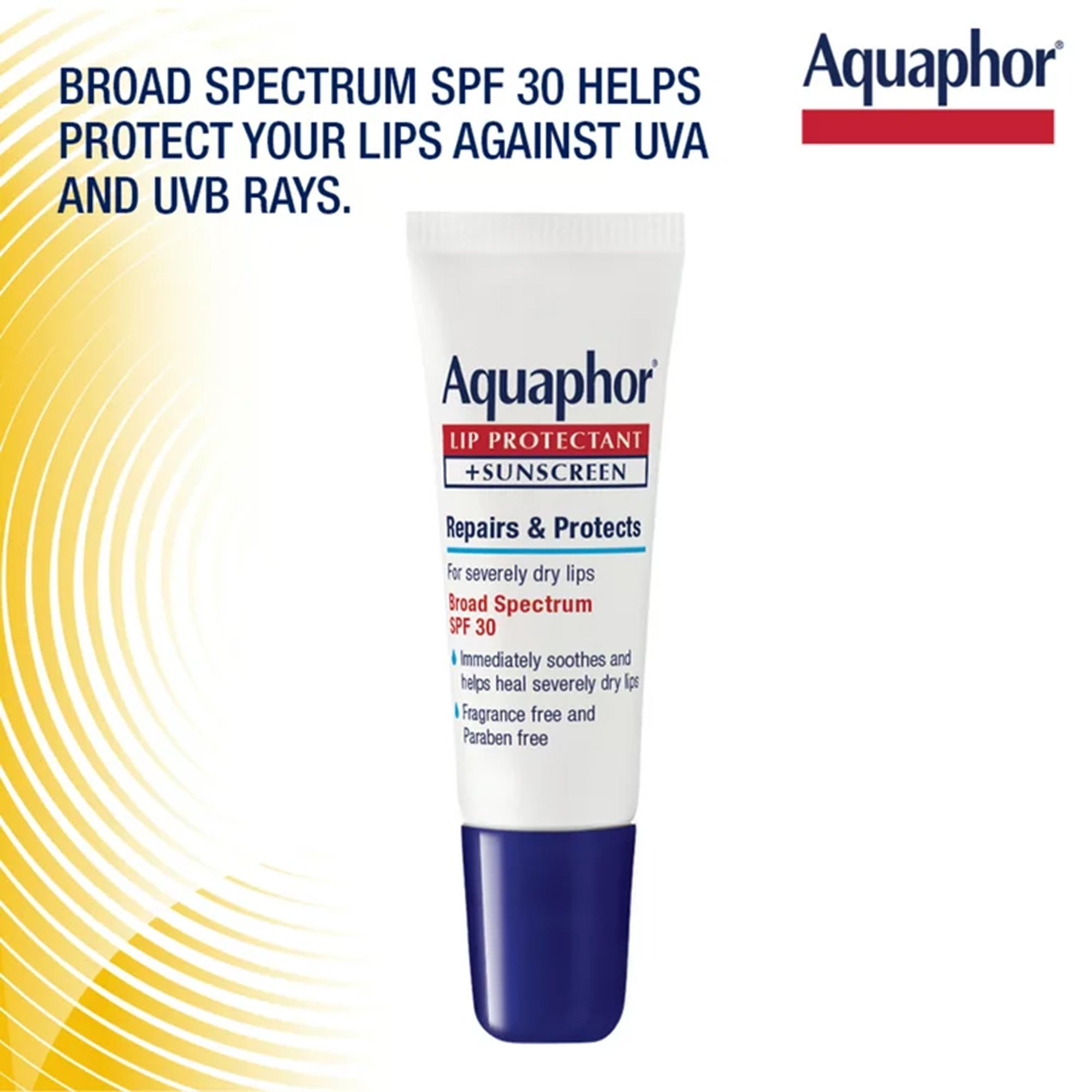 Beiersdorf 07214001011 - Aquaphor® Lip Protectant + SPF 30 - 6/Carton
