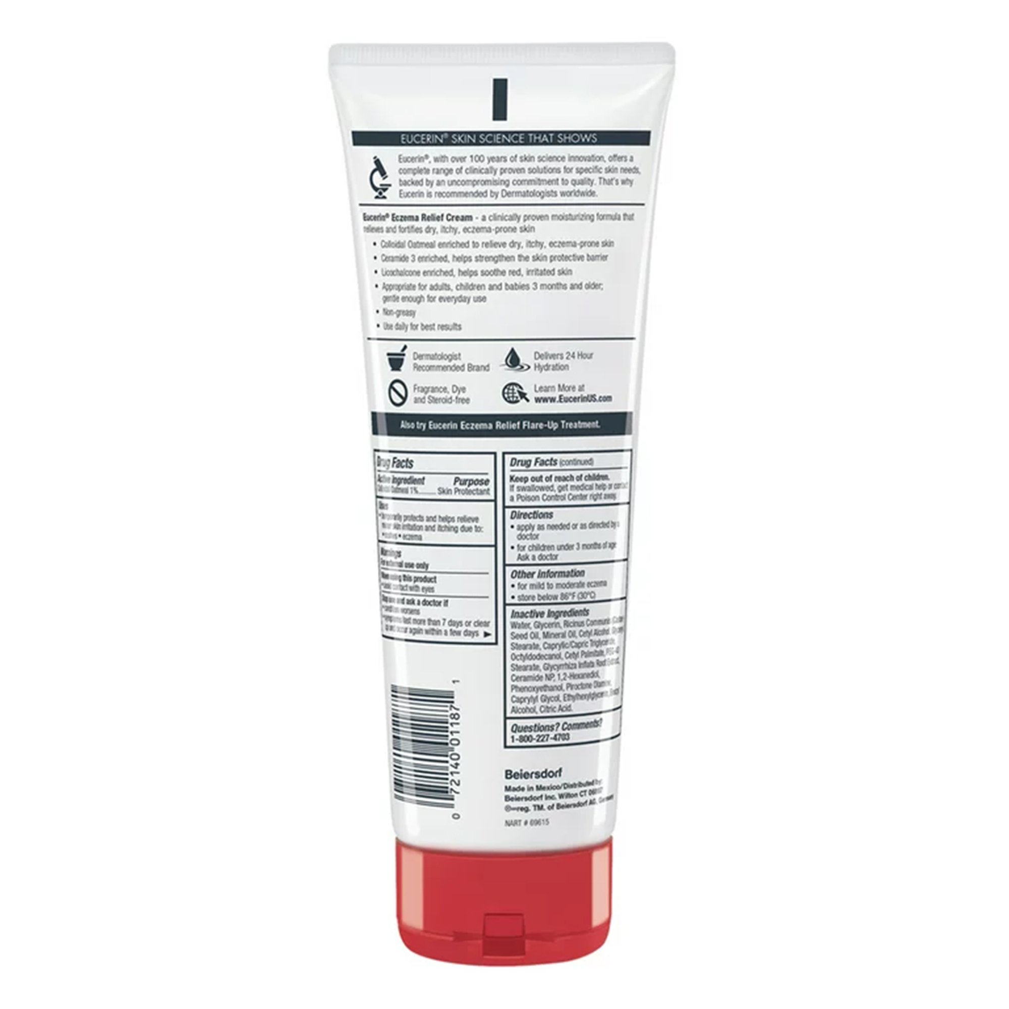Beiersdorf 05805101392 - Eucerin® Eczema Relief Cream, 8 oz. - 1/Each