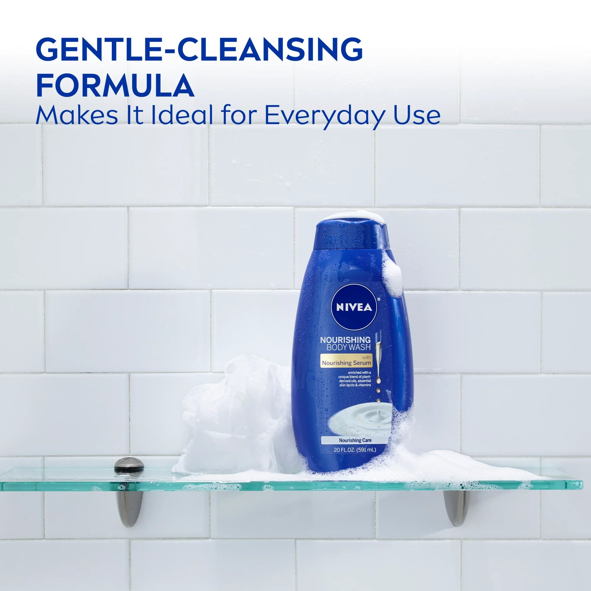 Beiersdorf 07214002611 - Nivea® Nourishing Body Wash with Nourishing Serum, 20 oz. - 1/Each