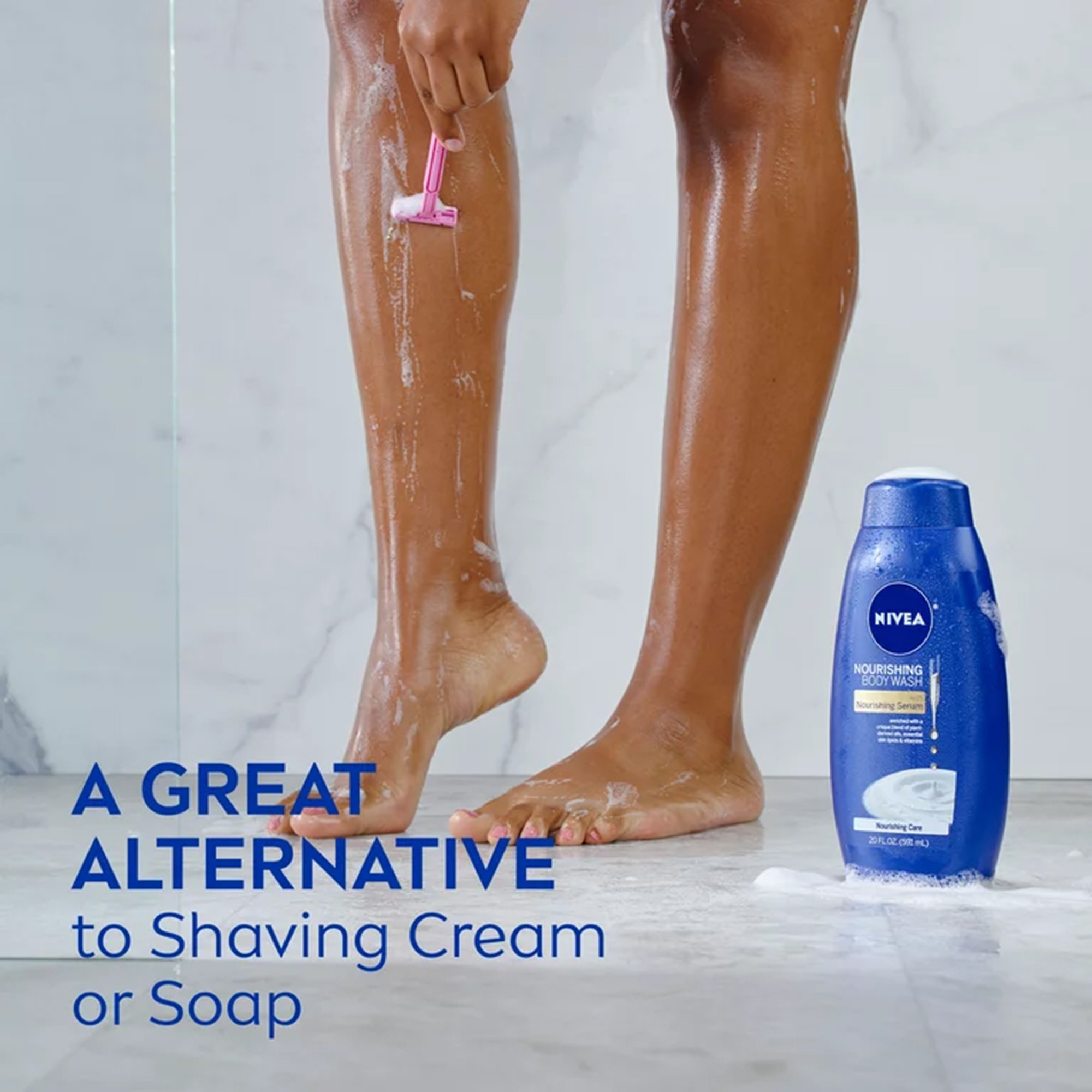 Beiersdorf 07214002611 - Nivea® Nourishing Body Wash with Nourishing Serum, 20 oz. - 1/Each