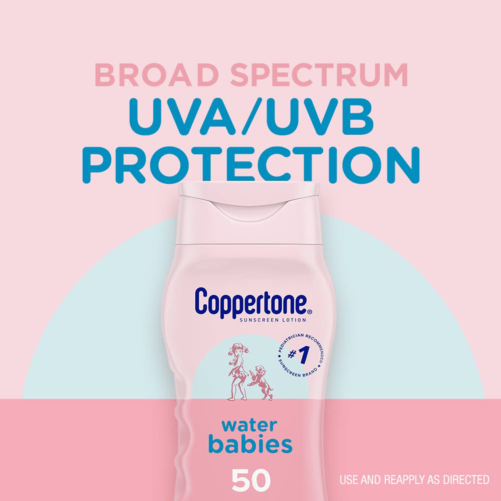 Beiersdorf 07214002739 - Coppertone® Water Babies SPF 50 Sunscreen Lotion, 8 oz. - 1/Each