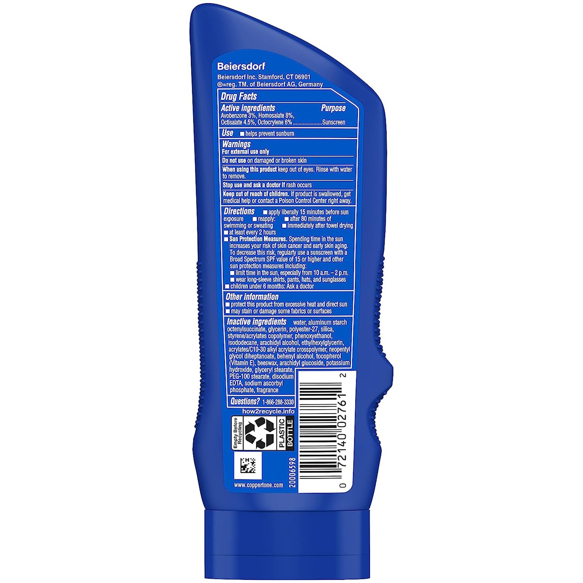 Beiersdorf 07214002761 - Coppertone® Sport SPF 30 Sunscreen Lotion, 7 oz. - 1/Each