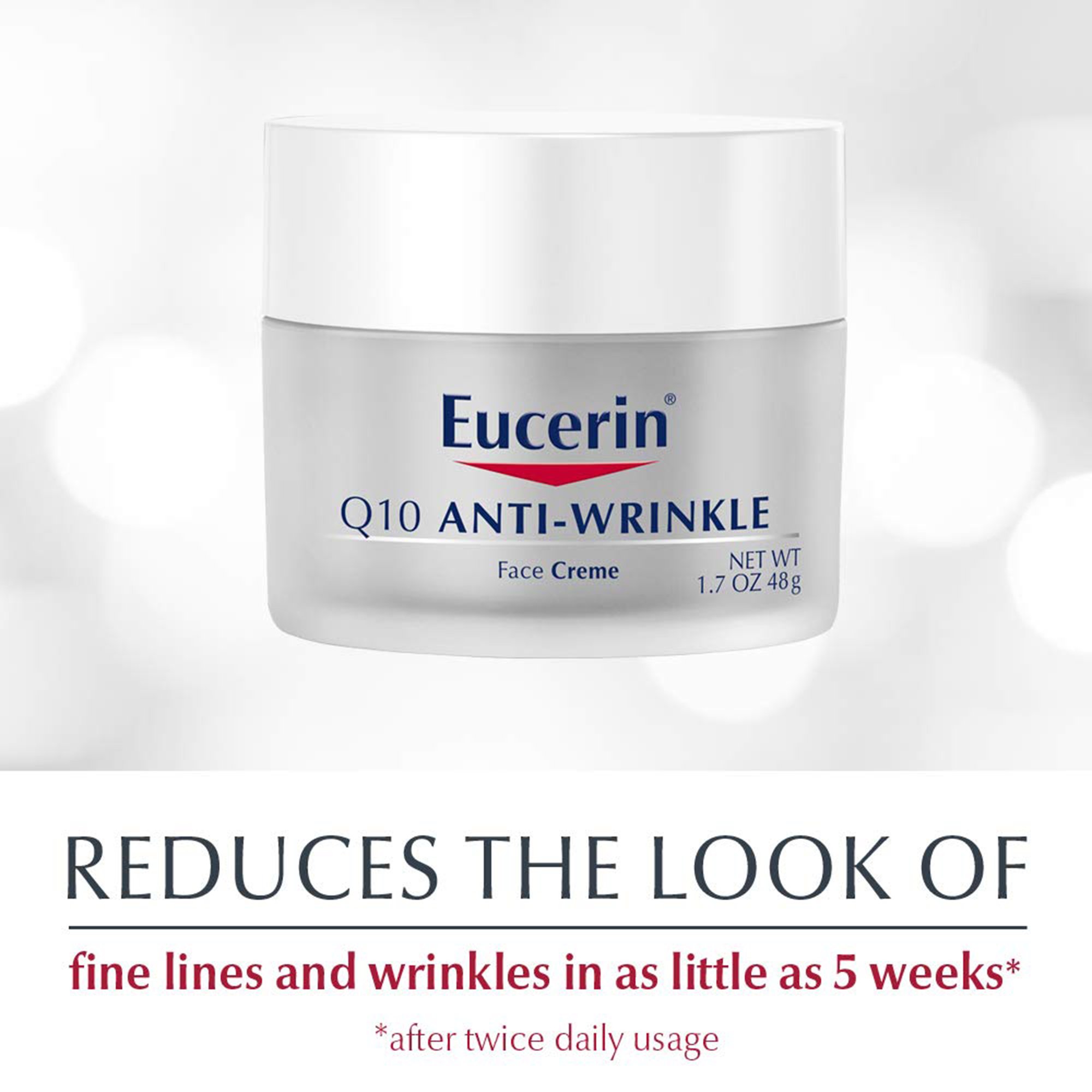 Beiersdorf 07214063413 - Eucerin® Q10 Anti-Wrinkle Sensitive Skin Face Cream, 1.7 oz. - 1/Each