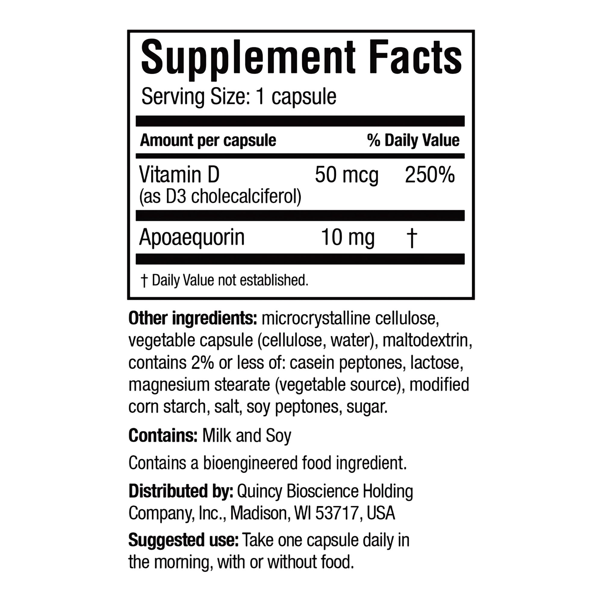 Prevagen Inc 89404700103 - Prevagen® Dietary Supplement Capsules Regular Strength - 1/Bottle