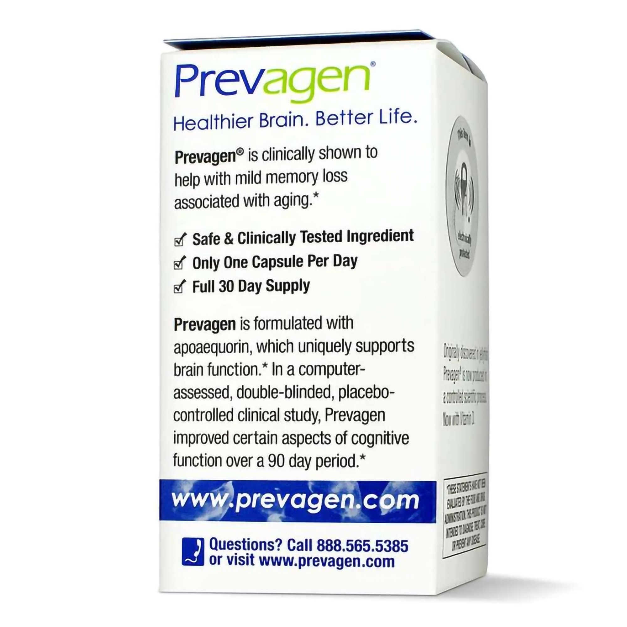 Prevagen Inc 89404700103 - Prevagen® Dietary Supplement Capsules Regular Strength - 1/Bottle