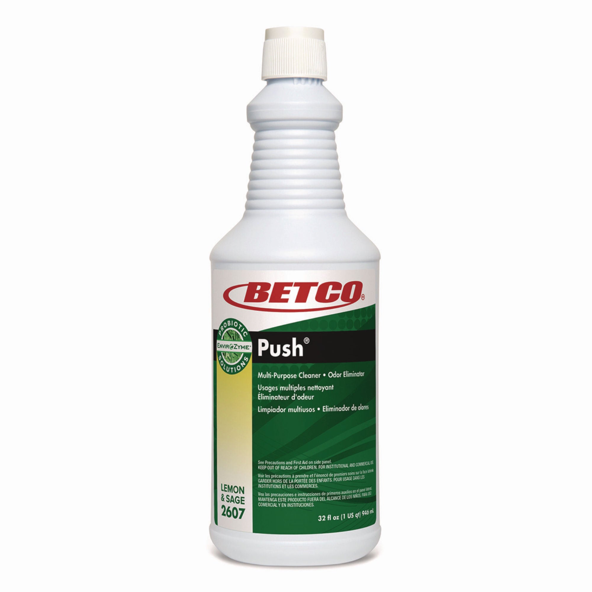 Essendant Co-United Stationers - BET26071200 Drain Cleaner Betco® Green Earth Push Alcohol Based Manual Pour Liquid 32 oz. Bottle Lemon Sage Scent NonSterile
