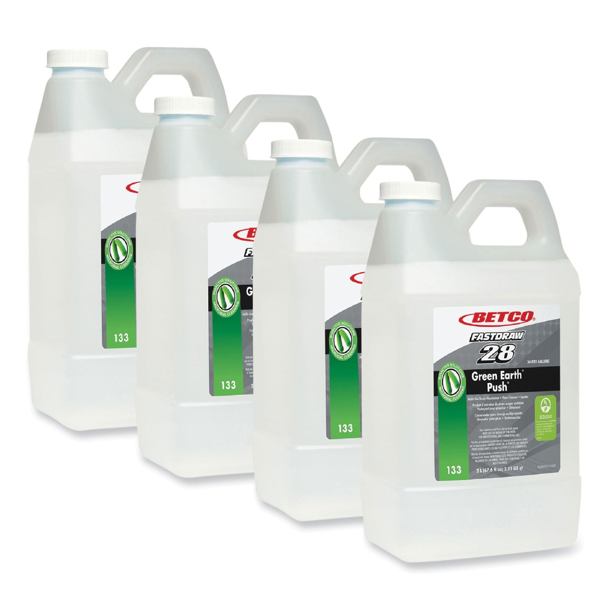 Essendant Co-United Stationers - BET1334700 Drain Cleaner Betco® Bioactive Solutions Push Manual Pour Liquid 2 Liter Jug Wintergreen Scent NonSterile