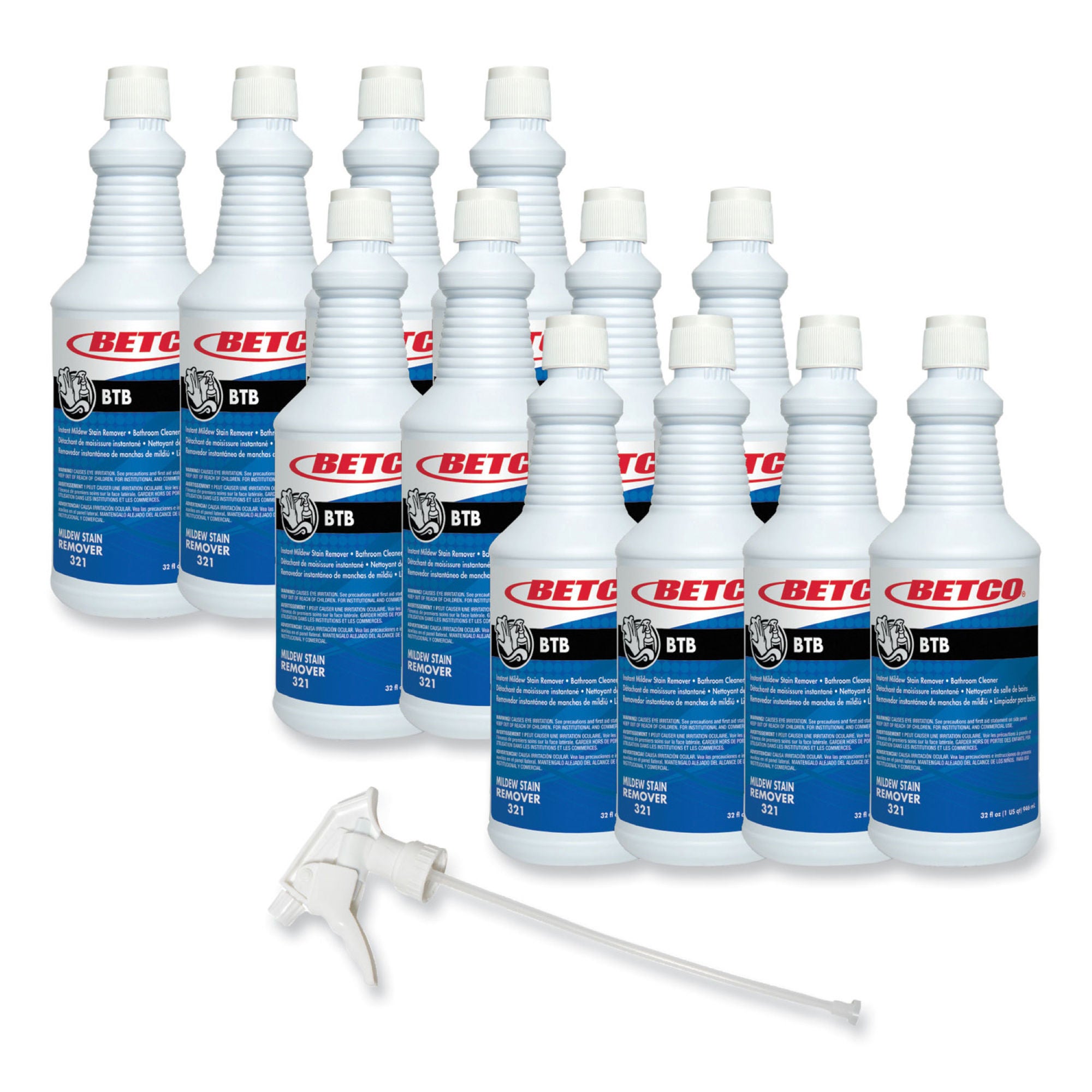 Essendant Co-United Stationers - BET3211200 Surface Cleaner Betco® BTB Instant Mildew Stain Remover Trigger Spray Liquid 32 oz. Bottle Apple Scent NonSterile