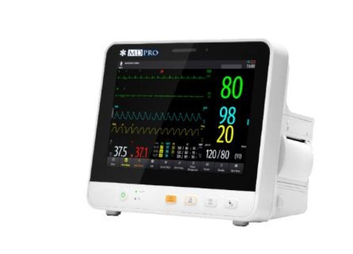 EdanUSA & MDPro - GP.M Patient Monitor MDPro Guardian Plus Monitoring ECG, NIBP, Pulse Rated, Respiration, Masimo SpO2,Temperature AC Power / Battery Operated