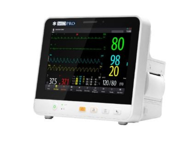 EdanUSA & MDPro - GP.M_CO2 Patient Monitor MDPro Guardian Plus Monitoring ECG, NIBP, Pulse Rated, Respiration, Masimo SpO2, Sidestream CO2, Temperature AC Power / Battery Operated